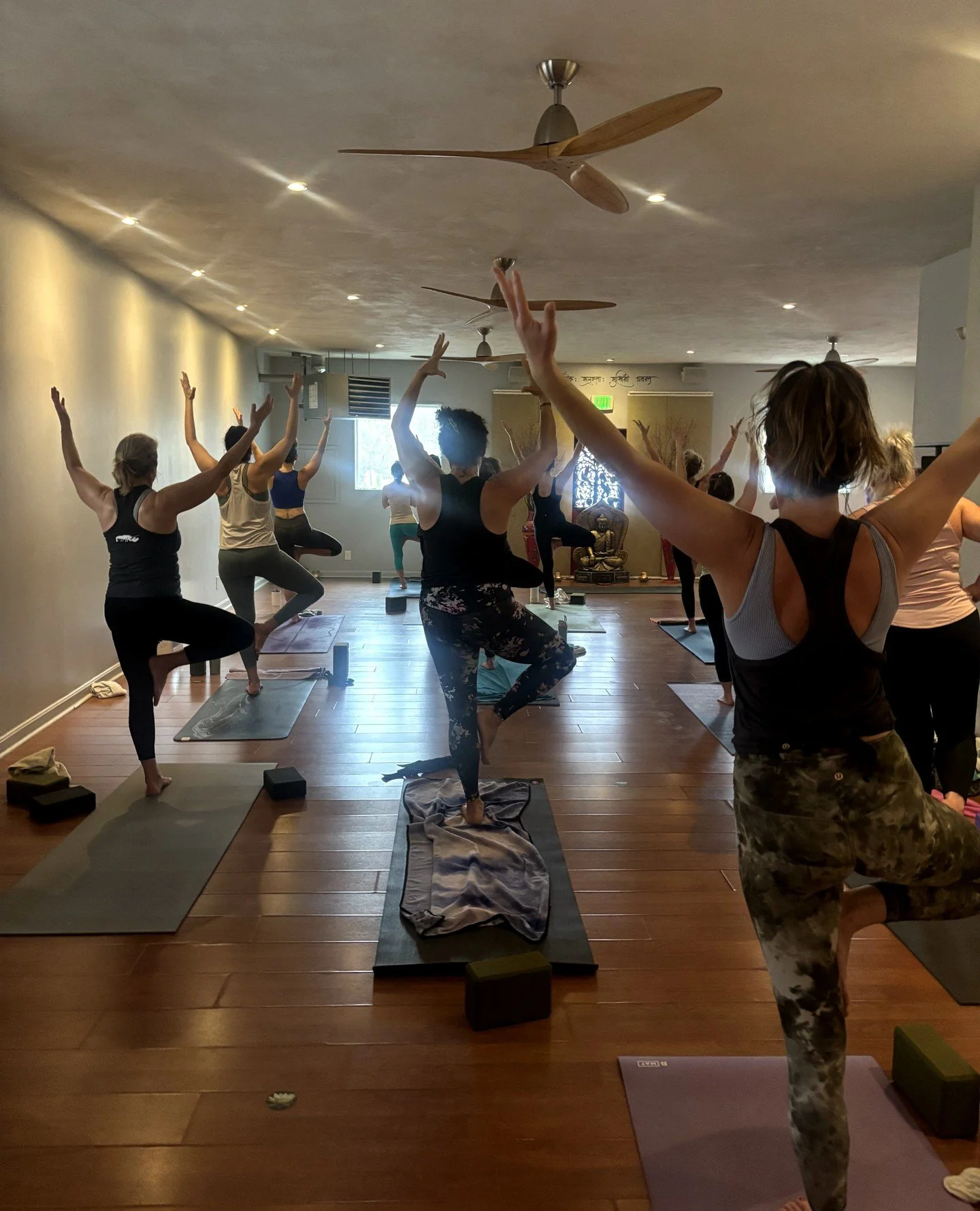 Finding balance together&mdash;rooted, strong, and lifted toward the light.