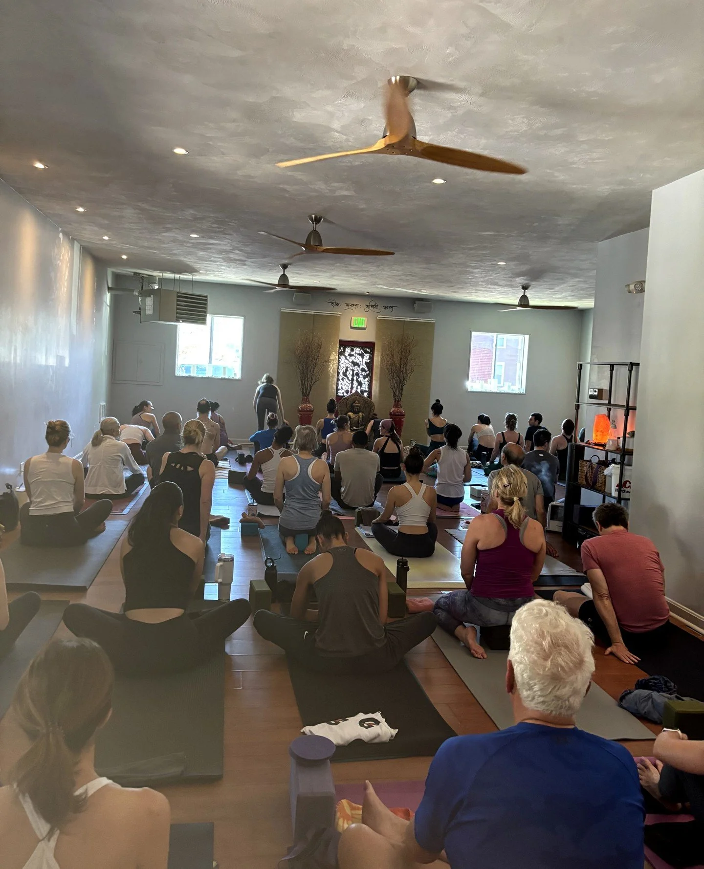 Community energy you can feel&mdash;each breath, each pose, woven together in shared presence. This is the magic of practicing side by side.