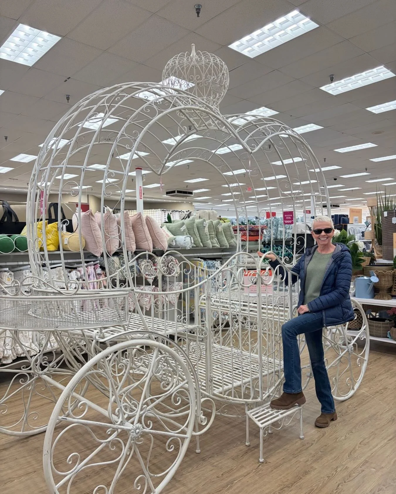 Renovations are going well! I just picked up this little number at Home Goods😉