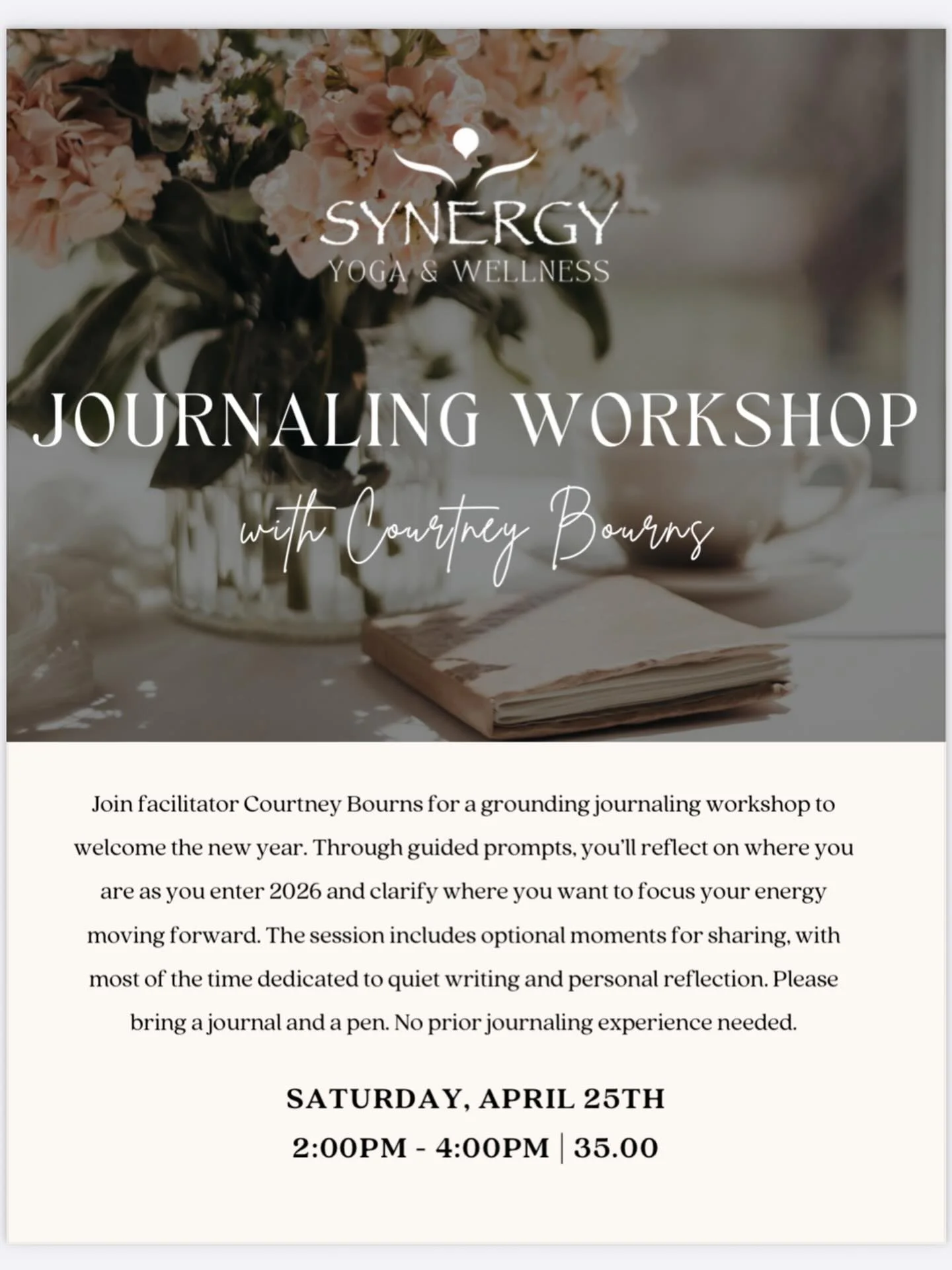 Journaling is one of the best ways to communicate with ourselves. Tomorrow&rsquo;s workshop is for everyone. You don&rsquo;t have to be a writer or have journaled before! 2-4 pm