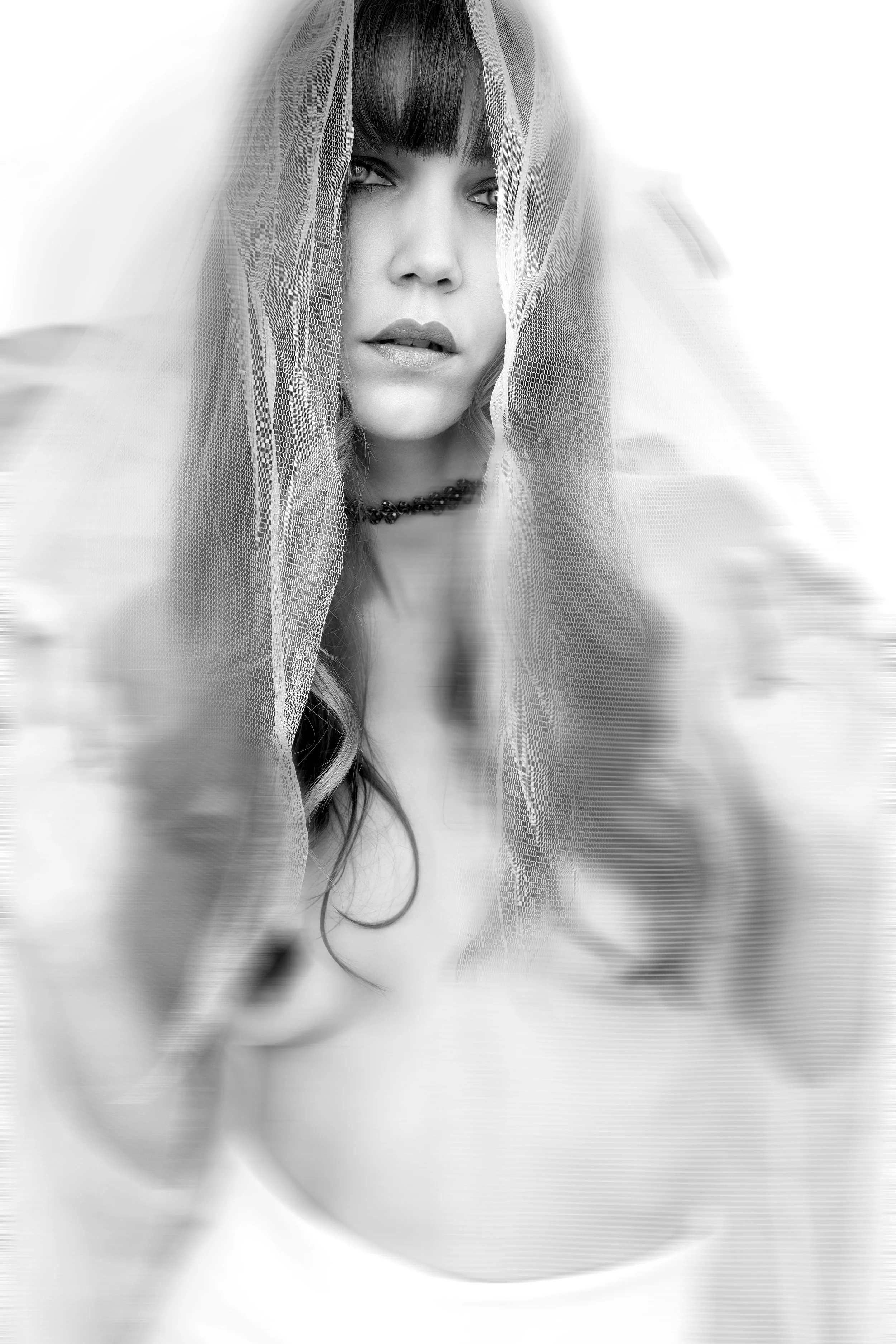 Ethereal self-portrait capturing inner stillness and intuitive expression through light and softness