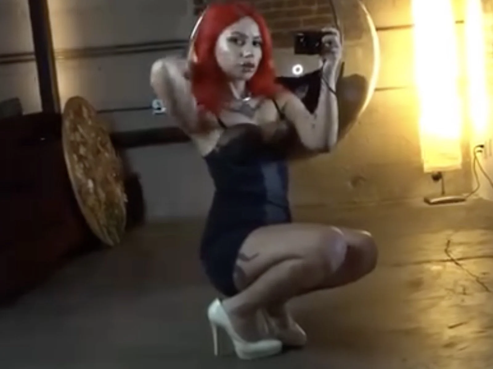 Rose Darling: The gorgeous red-head baddie even has the mirror sweating