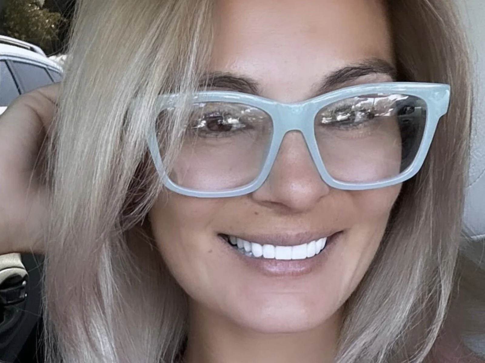 Mandy Rhea: It's picture perfect smiling and glowing from the blonde