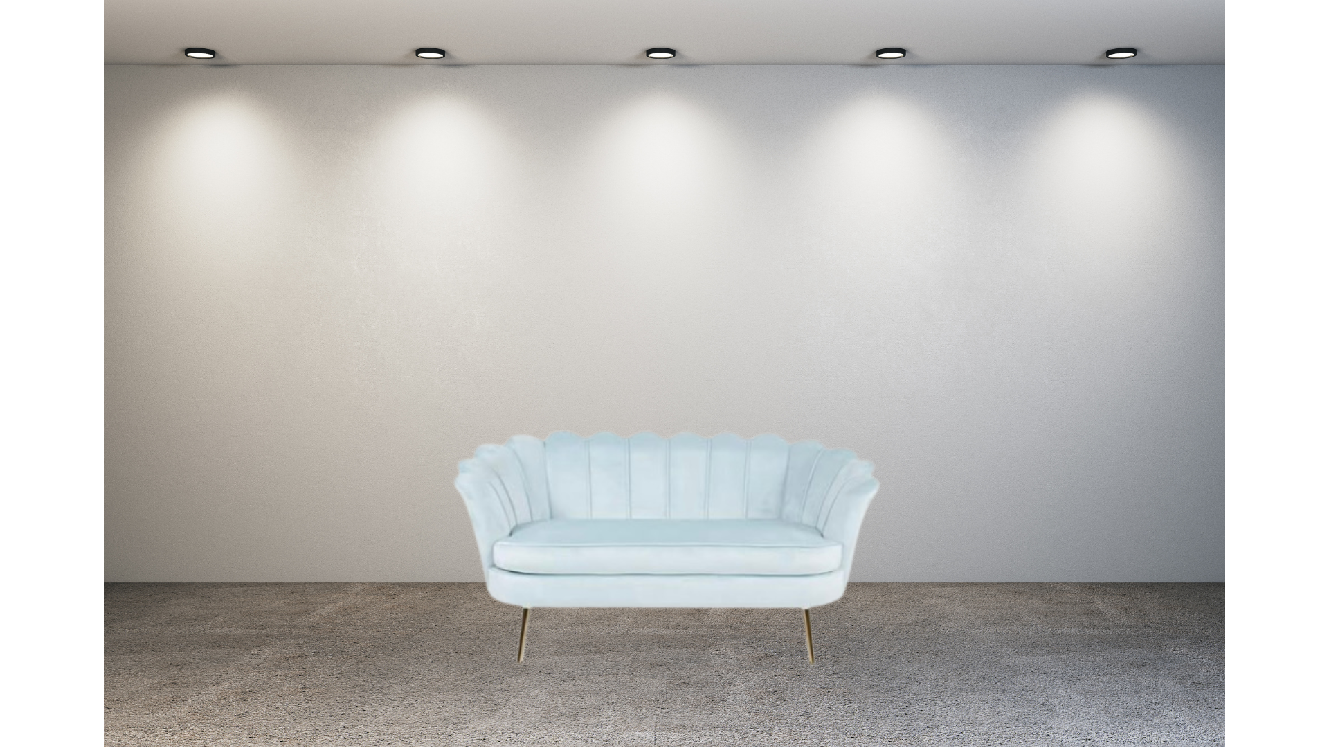 BLUE LOVE SEAT