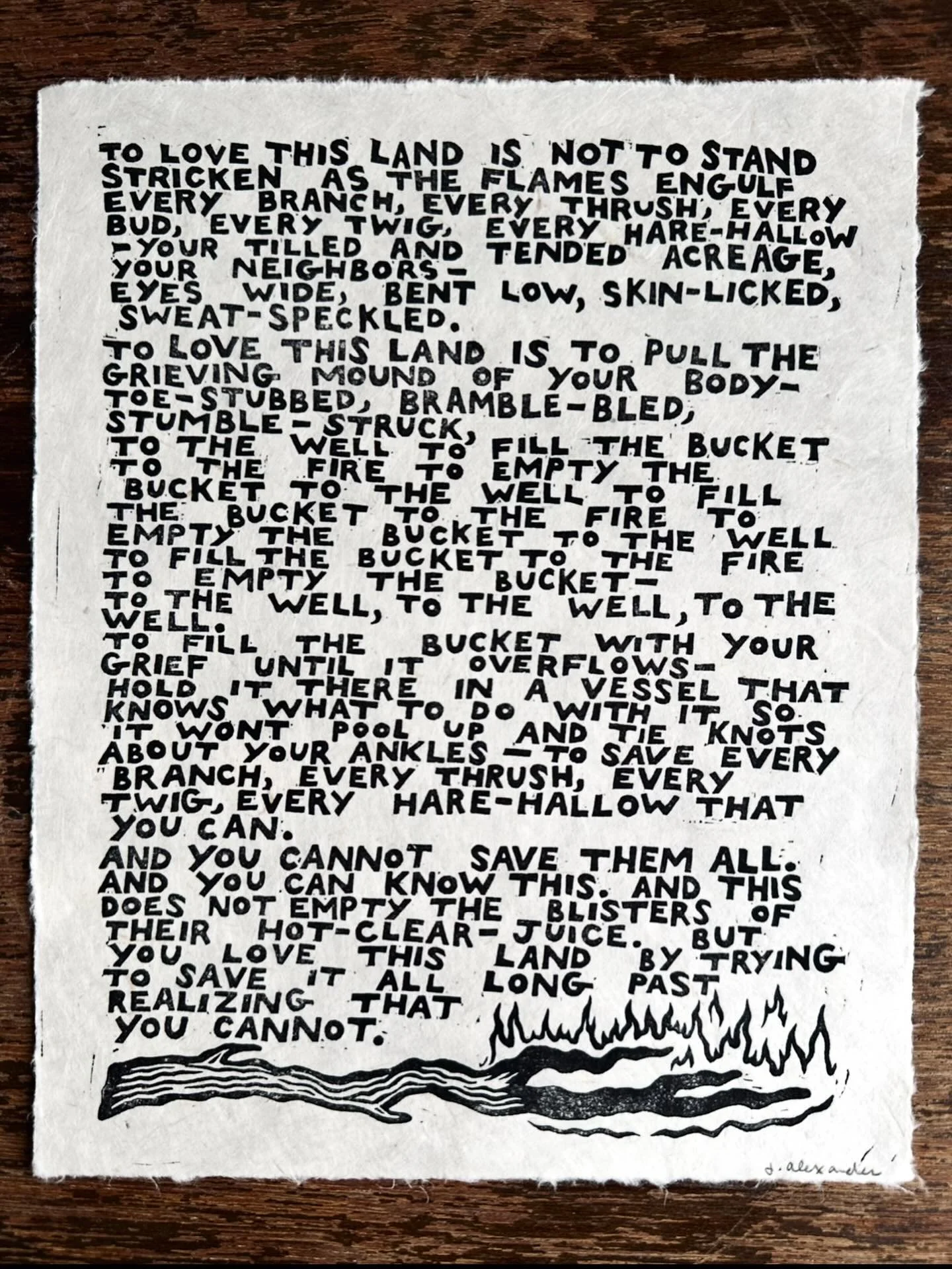 So, actually, everything we do (or don&rsquo;t do) does matter. Do not attempt to liberate yourself from the weight of your own humanity - this is a false freedom, a serpent in the tall grass. 

for easier legibility, &ldquo;How-To&rdquo; reads:

to 