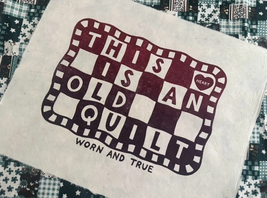 this heart is an old quilt, worn and true. 

Been thinking about lineages of care lately&hellip;. of care as an heirloom passed down &amp; shared &amp; spread over each other. A backdrop, a blanket. 

It&rsquo;s a strange line of thinking for me beca