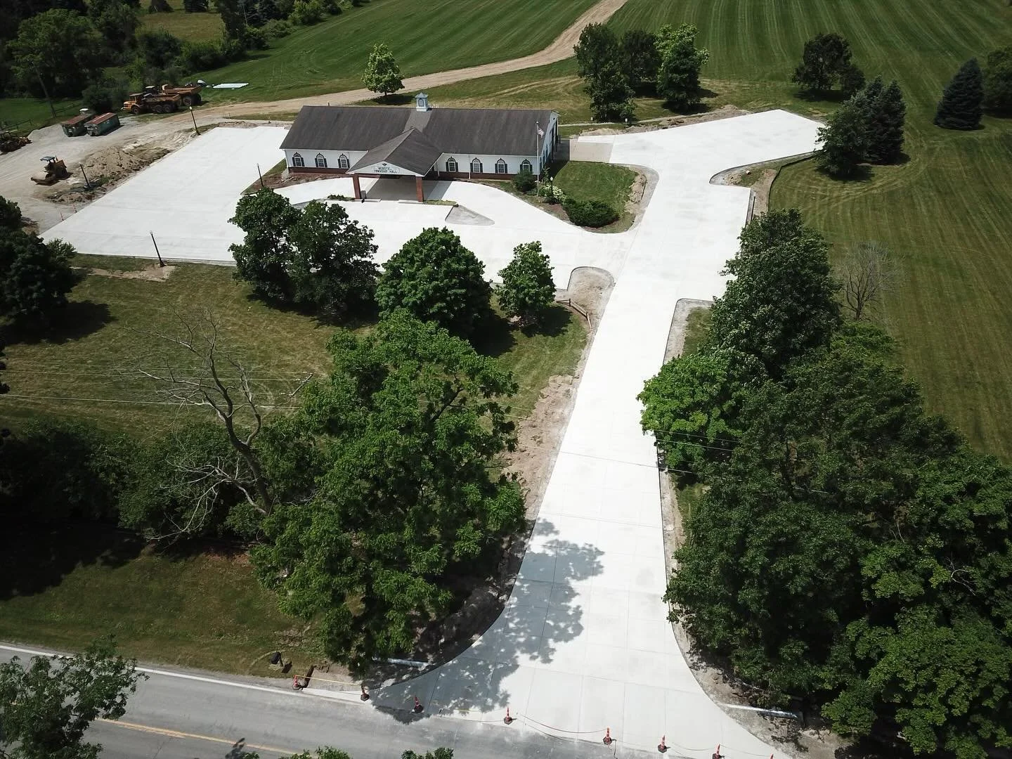 Transforming community spaces, one concrete slab at a time! 🚧 #concrete #concretecraftsmanship #communityfirst #construction #constructionlife