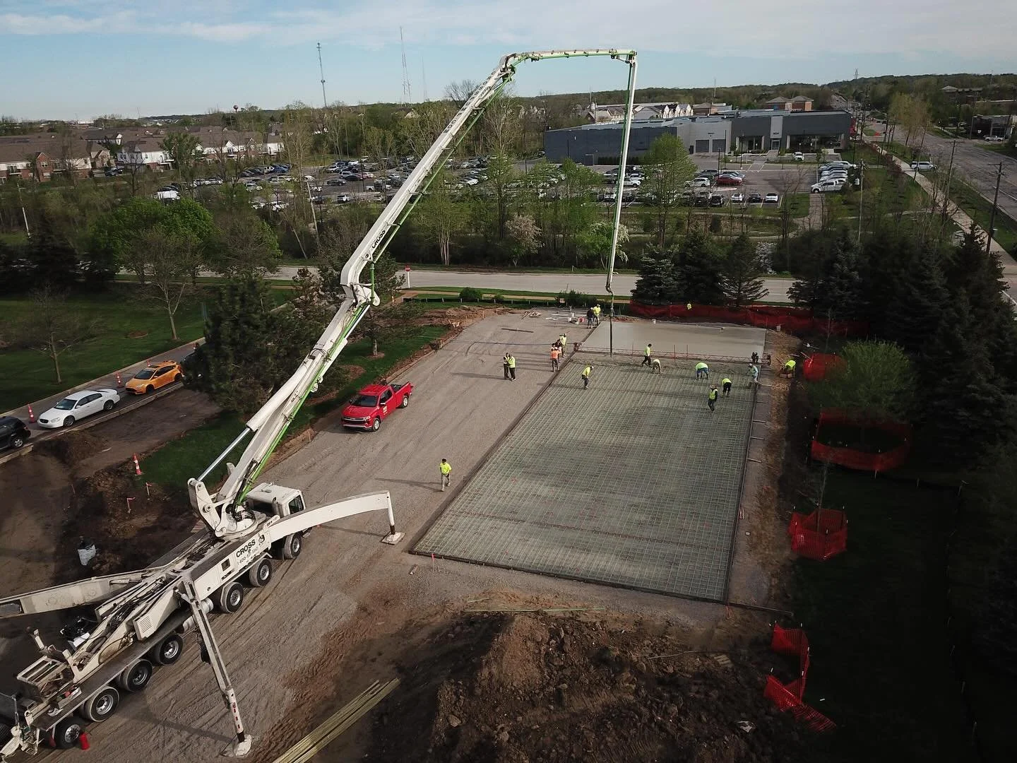 Transforming Novi, one concrete pour at a time! Let&rsquo;s serve up some fun! #novi #pickleball #concreteconstruction #concretegoals