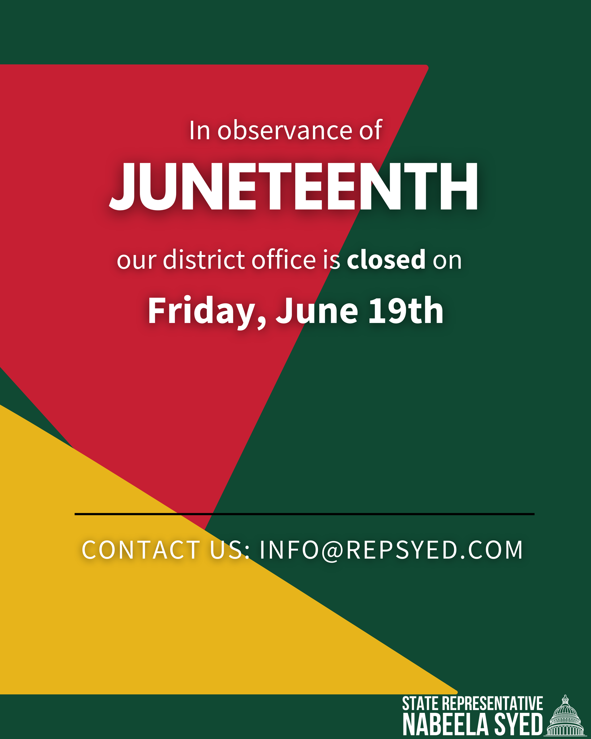 Closed for Juneteenth