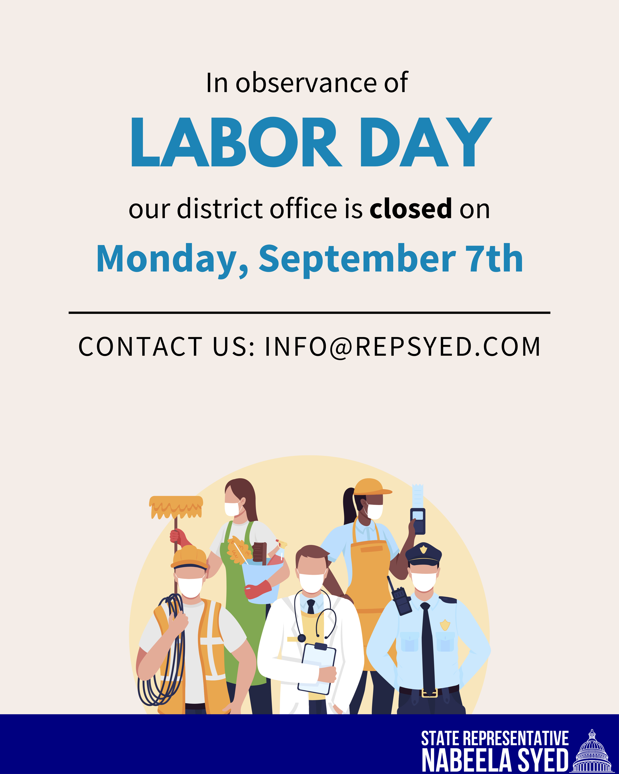 Closed for Labor Day