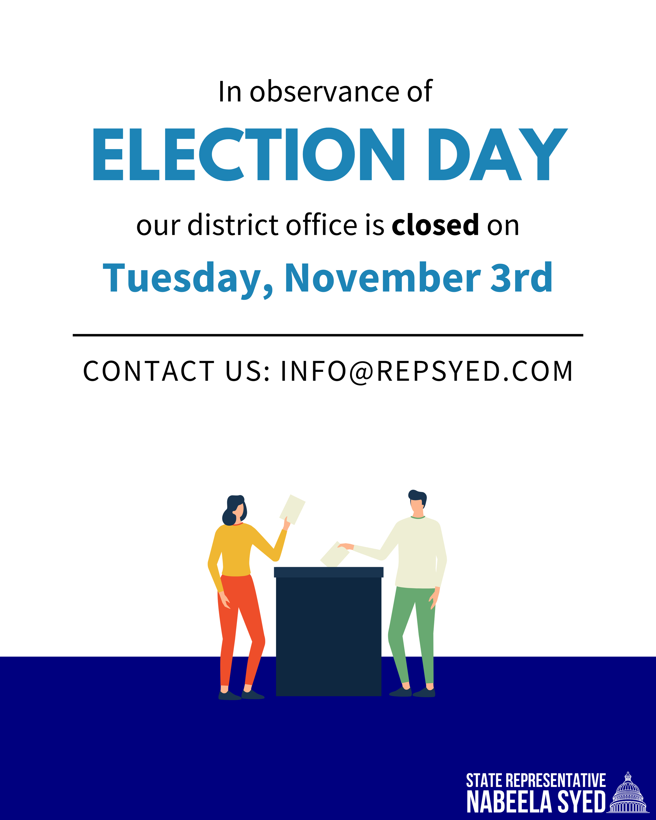 Closed for Election Day