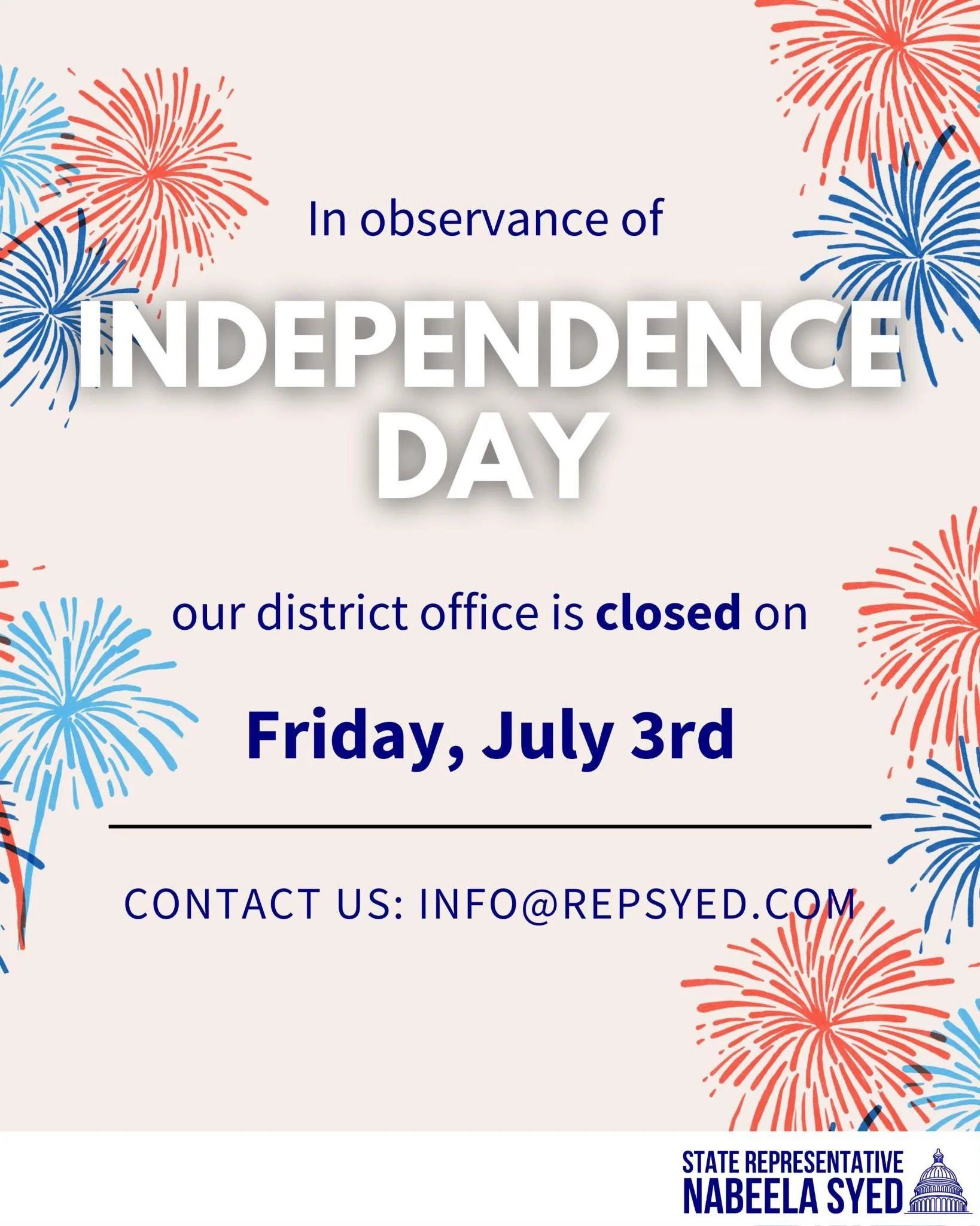 Closed for Independence Day