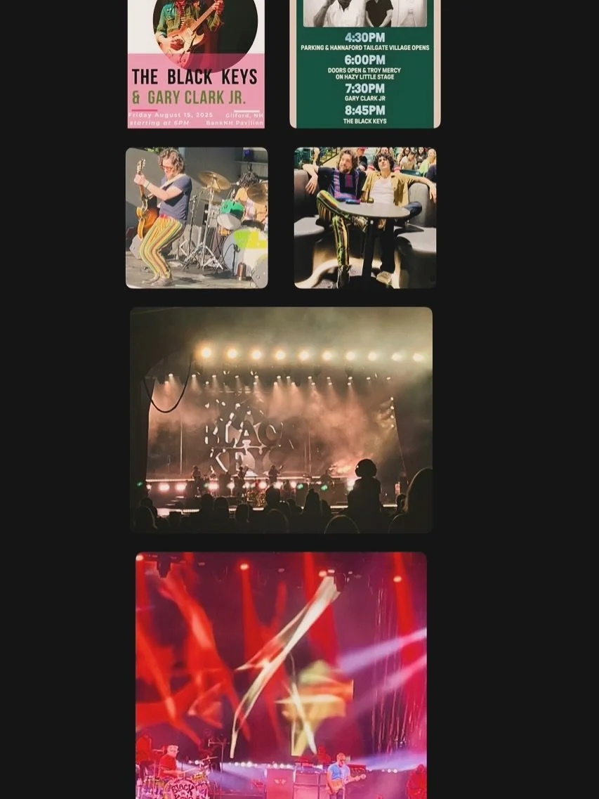 Black Keys / Gary Clark Jr. round up: Hello and a big thank you to all our new friends and fans we met. It's a beautiful thing being on a show with two of the greasiest bands out there now.