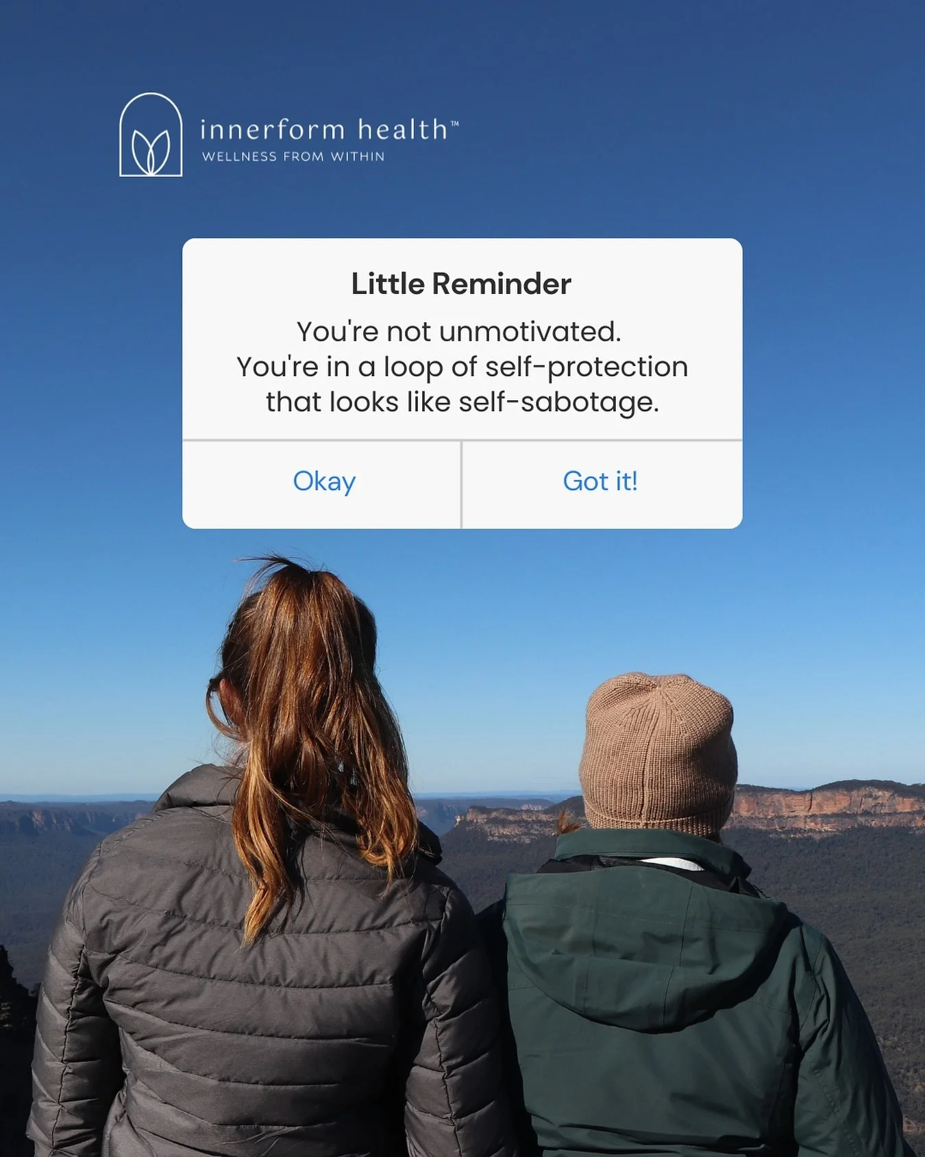 What feels like procrastination is often your nervous system trying to keep you safe. Instead of judging it, we can start listening to it - understanding what it needs, and guiding it to feel secure enough to move forward. 🌿

At Innerform Health, we