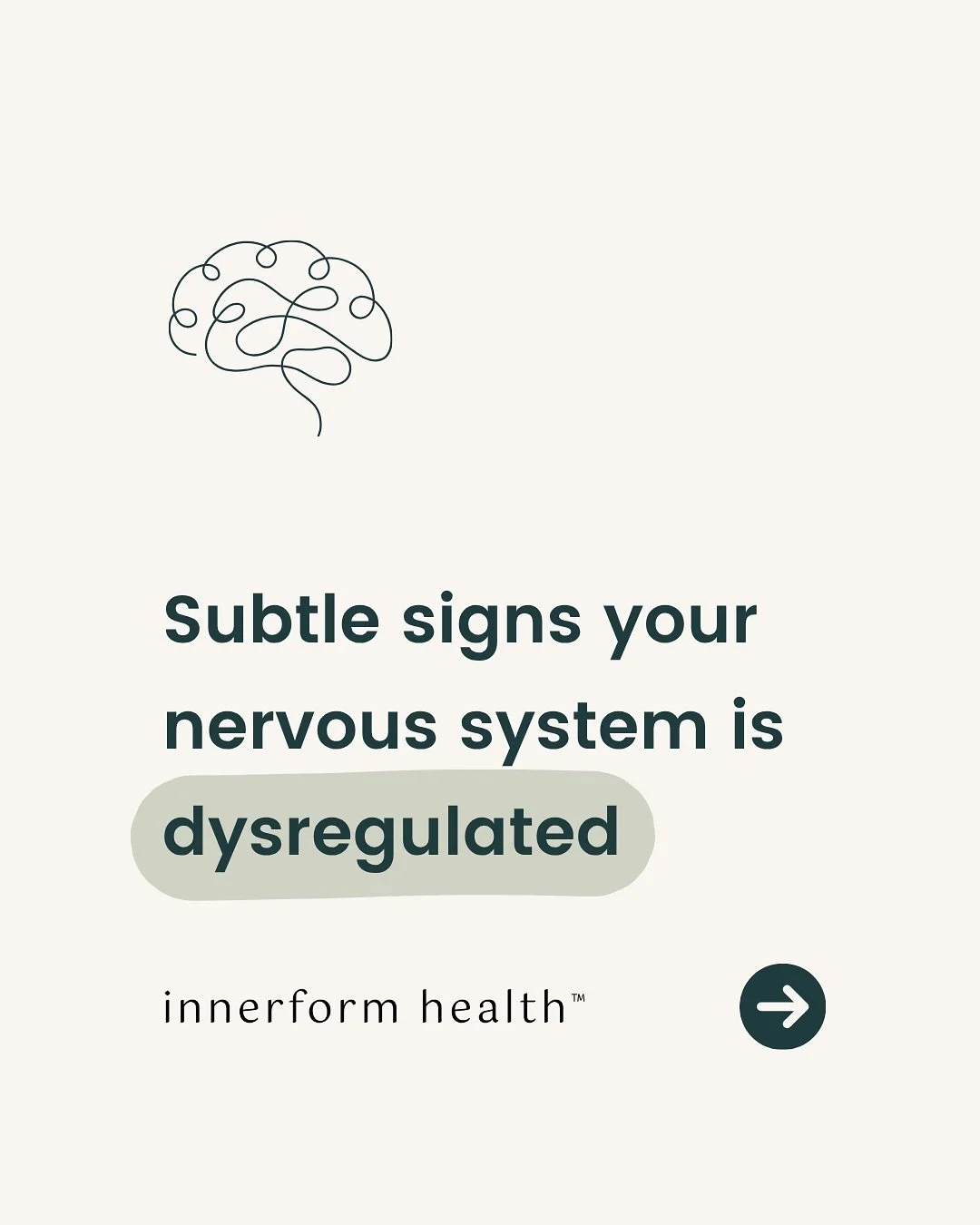 Your nervous system runs the show more than you might think. 

From being &ldquo;too busy to stop&rdquo; to chewing your nails or lying in bed exhausted but wired - these aren&rsquo;t random habits. They&rsquo;re protective responses from a body that