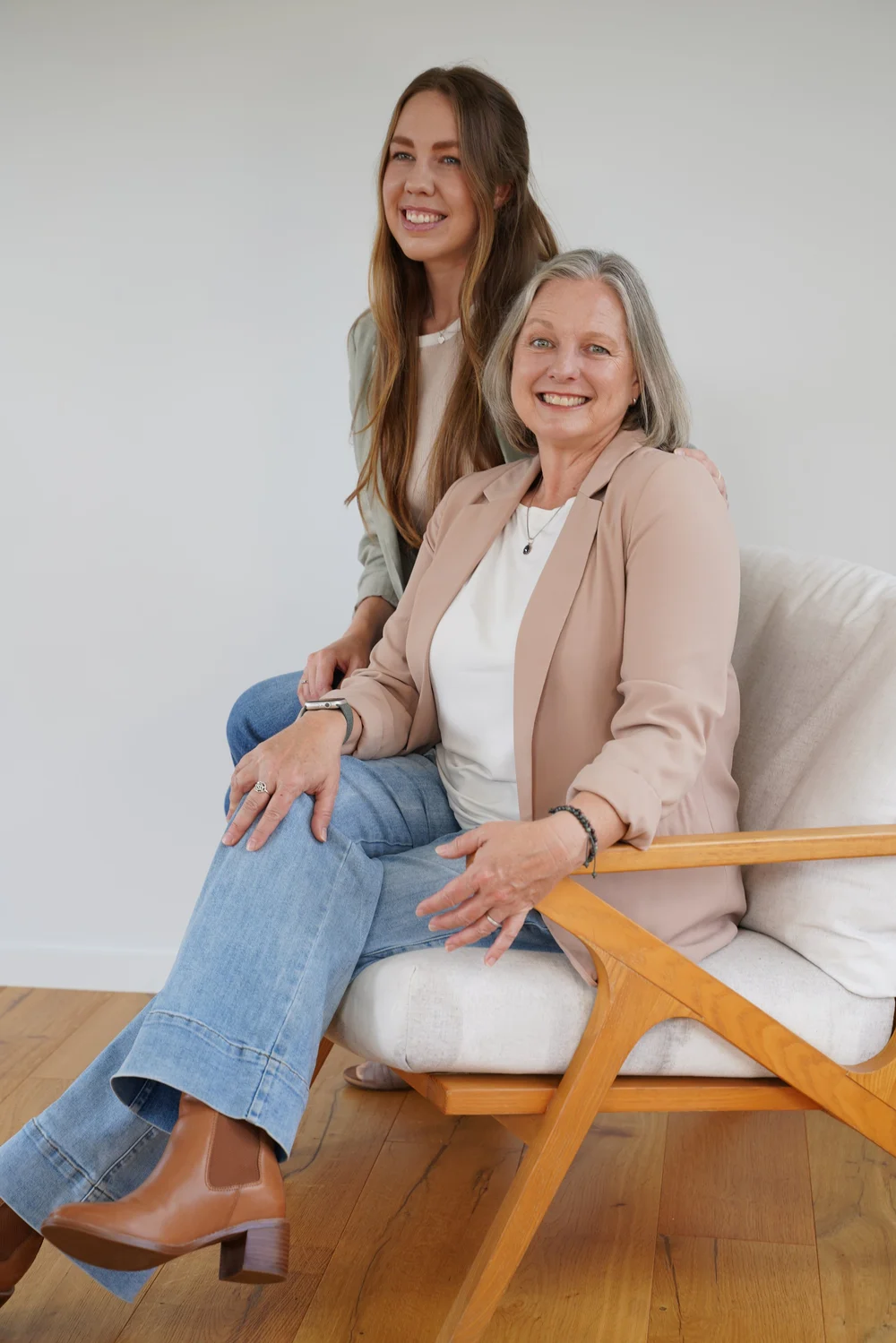 Jane and Chloe smiling together, your coaches for Freedom from the Spiral