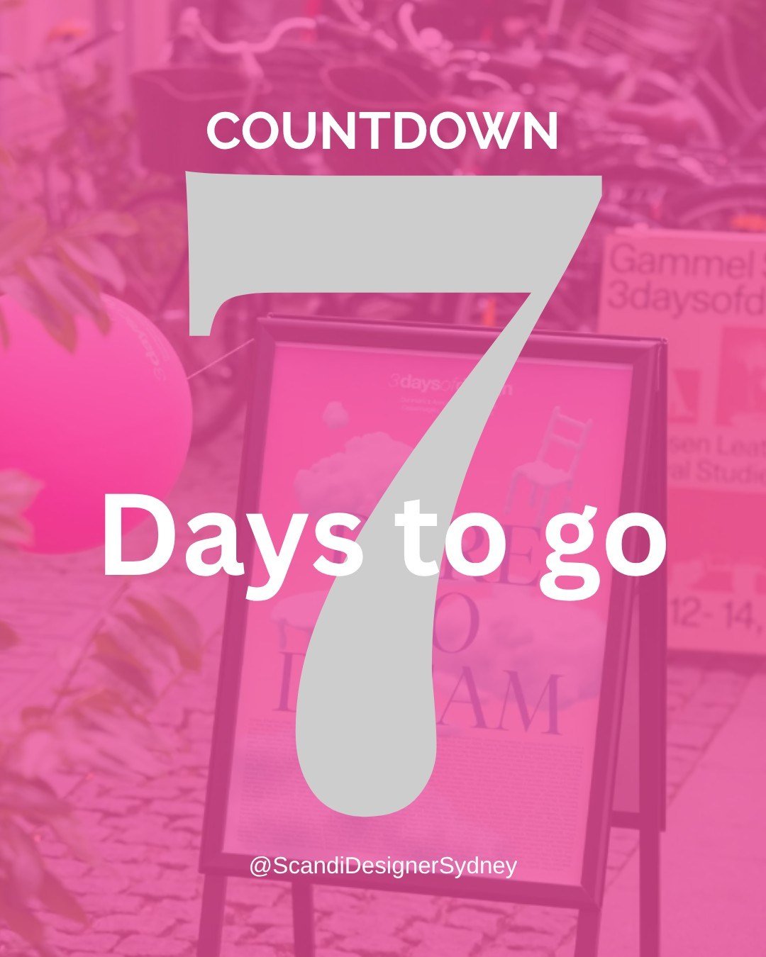 Only 7 days to go until 3 Days of Design Copenhagen - I'm like a kid waiting for Christmas! 🎀
...
...
#3DaysOfDesign #Copenhagen #DanishDesign #InteriorDesign #DanishDesigner #WorkTrip #ExcitingTimes #CountDown