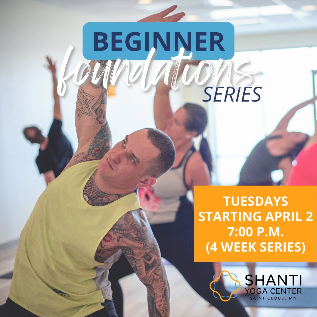 Beginner Foundations Series✨
Starting April 2, 7PM (new date!)
4 weeks +1 FREE class/week
ONLY $45!

This series of classes is designed for people who are new to Yoga. It has a four-week curriculum which students can join at any time. The classes cov