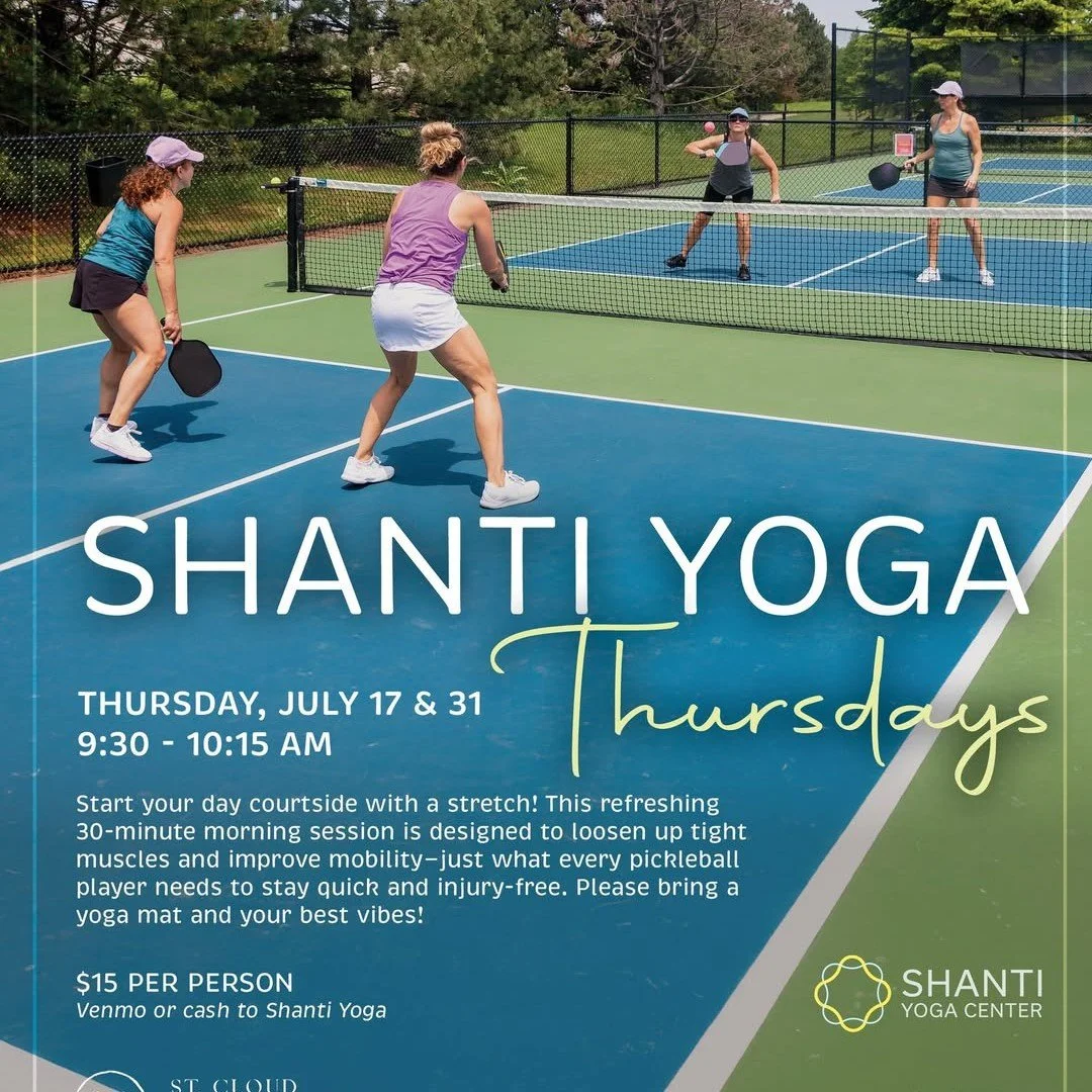 Start your day courtside @stcloudcc with a stretch and movement!
📅 Thursdays in July & August
⌚ 9:30 - 10:15 AM
This refreshing 45-minute morning session is designed to loosen up tight muscles and improve mobility—just what every pickleba