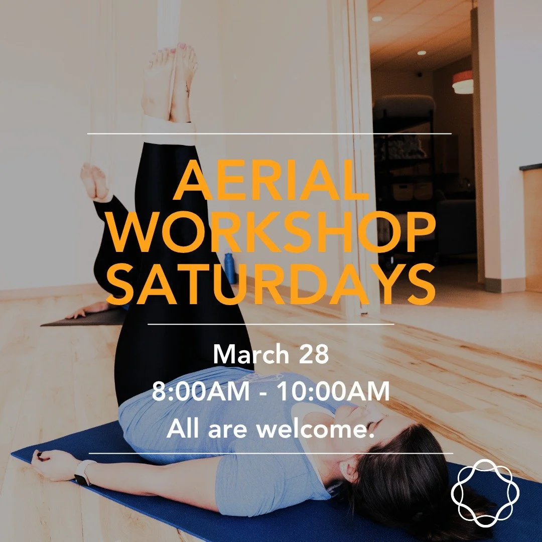 Aerial Workshops: Explore the Full Practice ✨
Saturday, March 28
8AM to 10AM
*Next workshop, April 18.

Yes, we might go upside down &mdash; and we&rsquo;ll do so much more.

These Aerial Workshops are designed to introduce you to the full range of a