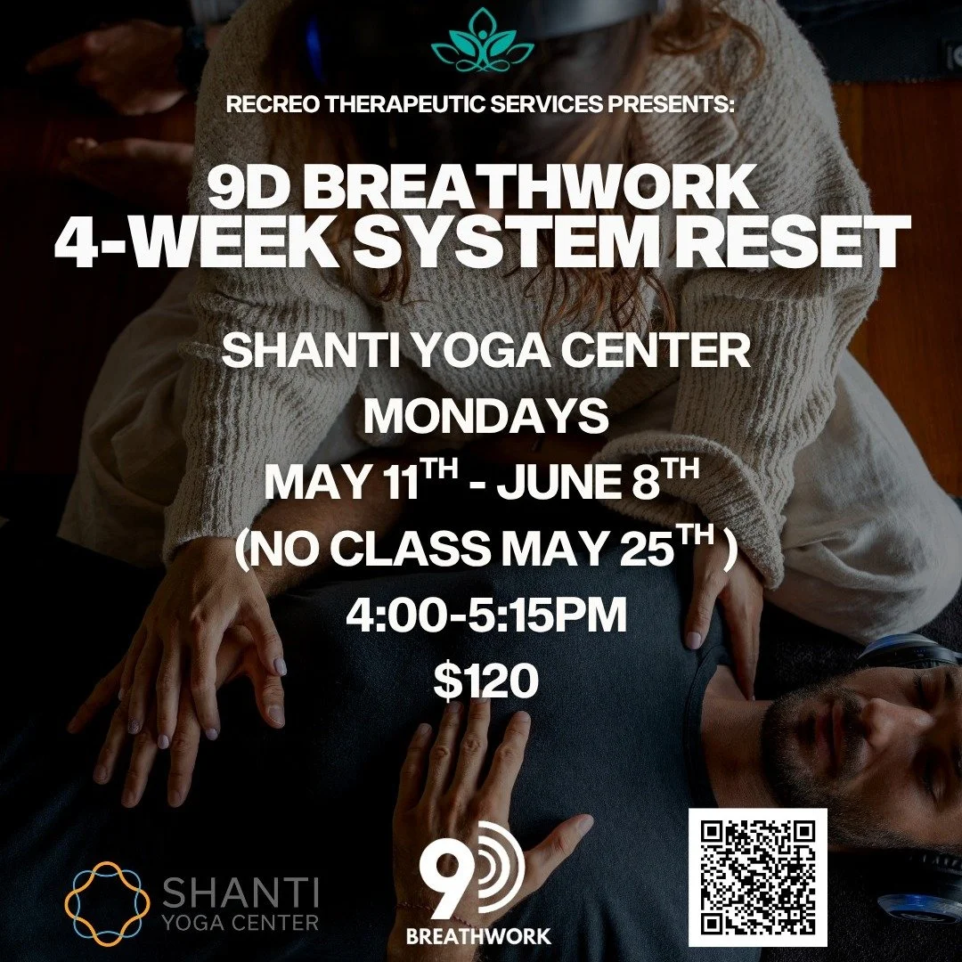Hi friends 🤍
One of our favorite things is sharing our space with practitioners who bring something special to our community.

This month, we&rsquo;re welcoming Krista of Recreo Therapeutic @recreokd and her 9D Breathwork sessions. @9dbreathwork 

I