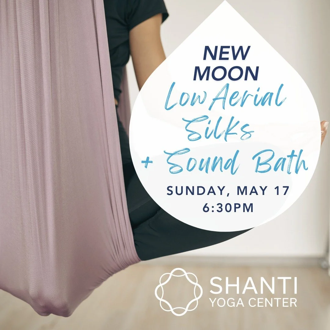 🌑 New Moon Magic Awaits ✨
Ritual Class: New Moon Low Aerial + Sound Bath
w/Aerial Teacher, Sarah @amanita.wild 
Sunday, May 17, 6:30PM

Honor the new moon with us ! Enjoy an evening of gentle aerial silk movement &amp; healing sound bath.

No experi