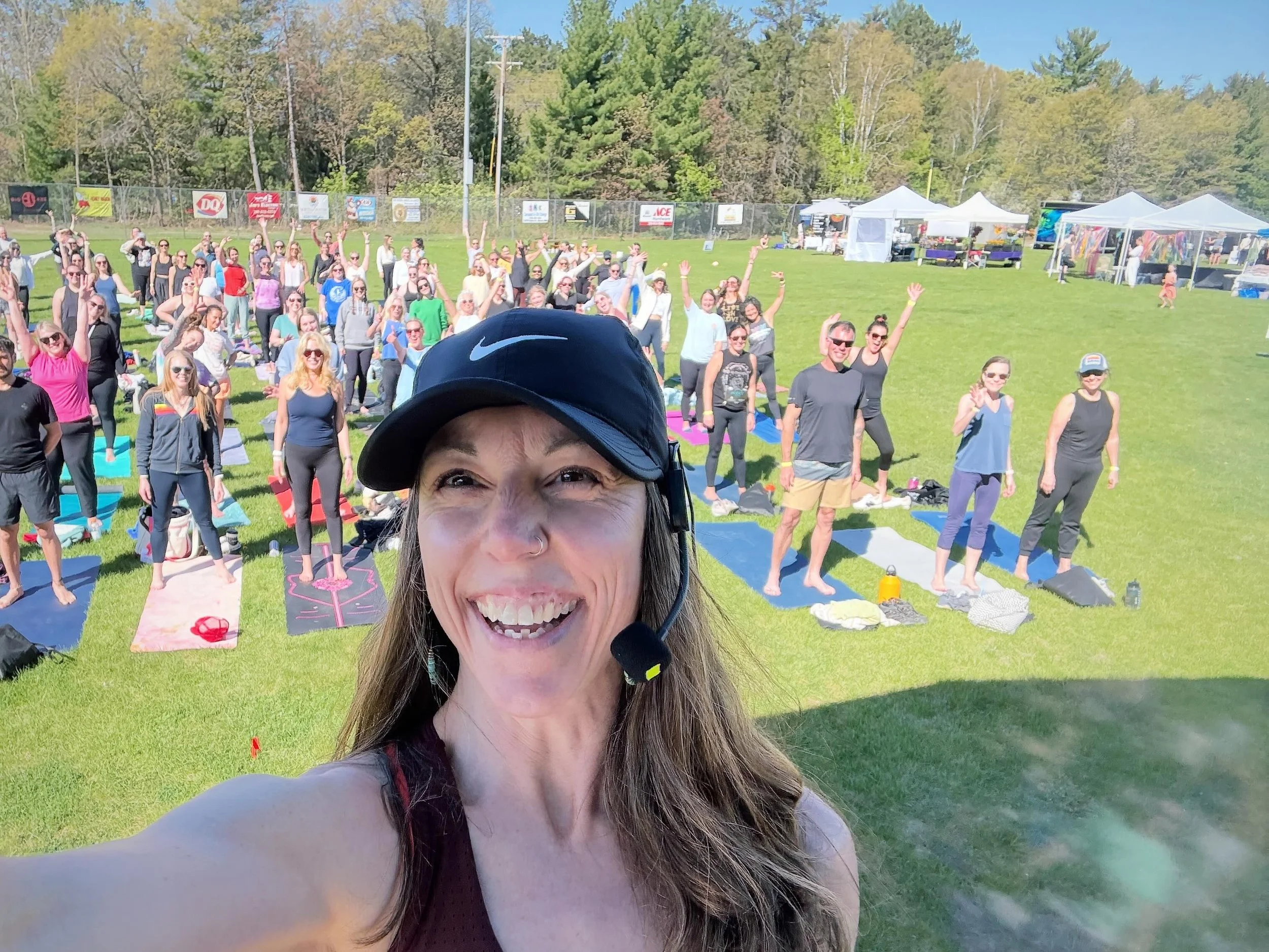 What an event! We have such an amazing opportunity to come together as a community. Unbelievably blessed to partner with Danielle and her team @noticewellness and kick off summer with an outdoor yoga festival! @noticewellnessfestival 🙌

Showing up f