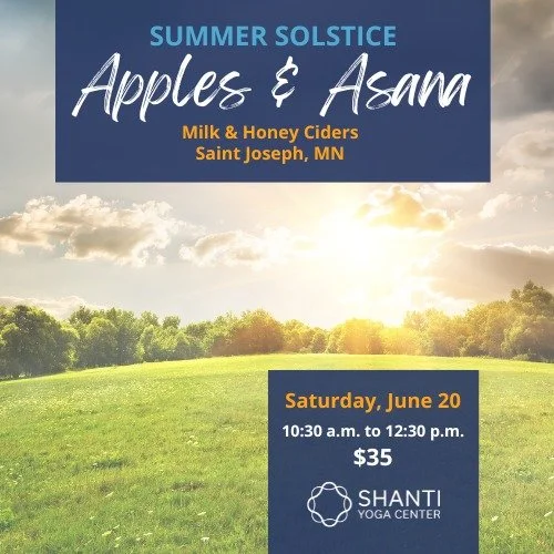 ☀️🌿 Celebrate Litha with Us! 🌿☀️

As the sun reaches its peak and the longest day of the year unfolds, we'll gather alongside the apple trees to honor the abundance of the season. Through movement, breath, meditation, restorative yoga, and communit