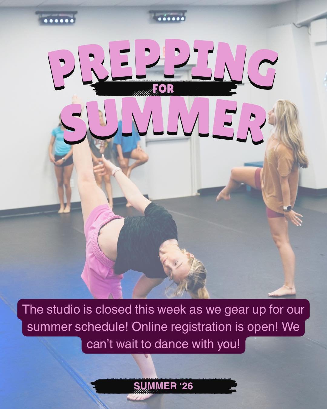 We are closed this week! See you next week for the start of summer!