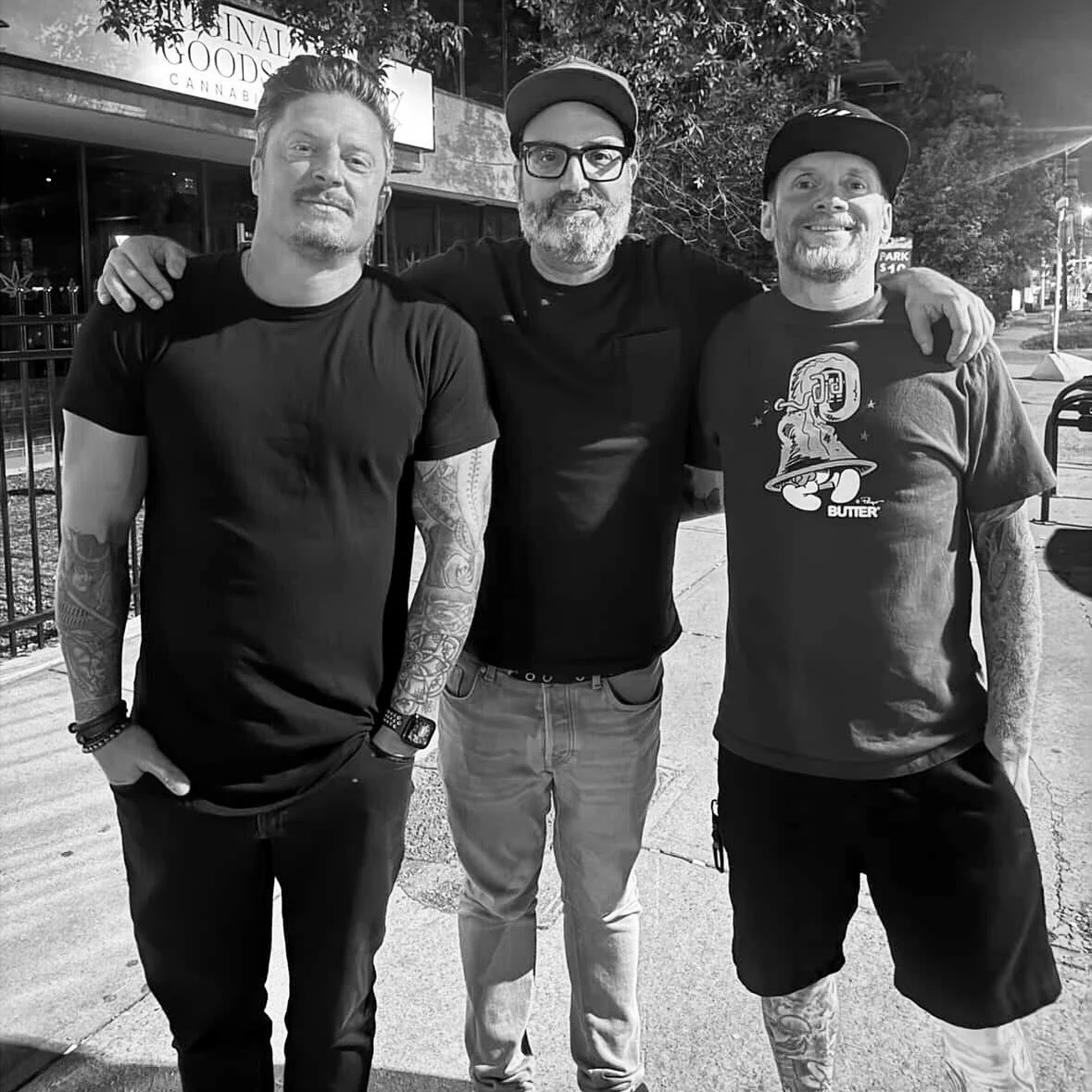 Daves&sup2; = our Dave + some old friends in the @downwayofficial crew before our show in Calgary last weekend.