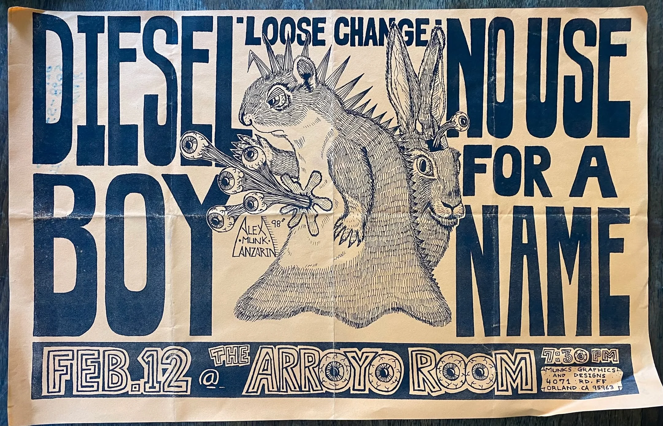 Here's an old one from Chico, CA. Not sure of the year. If you were there and know when this show happened, leave it in the comments!