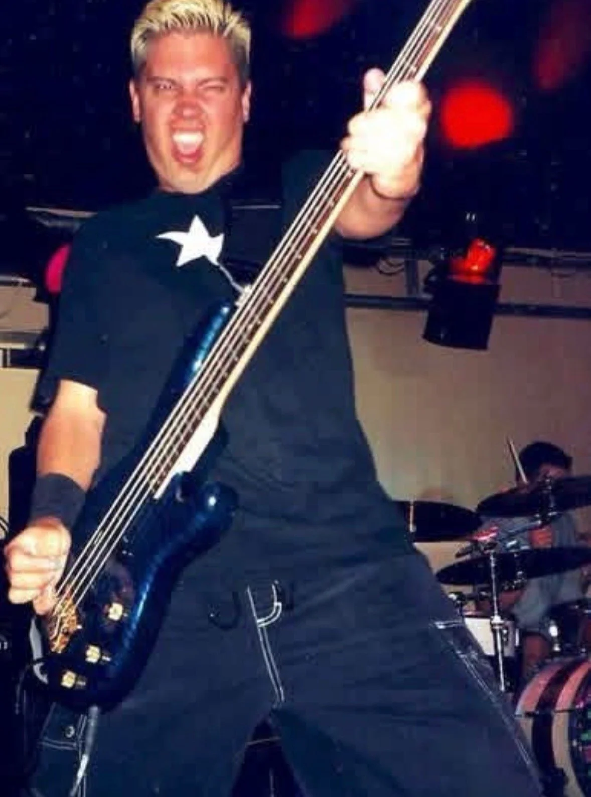 Here's Greg at The Studio in Hartlepool, UK, back in the year 2000, when hair was worn bleached and shorts were worn baggy.