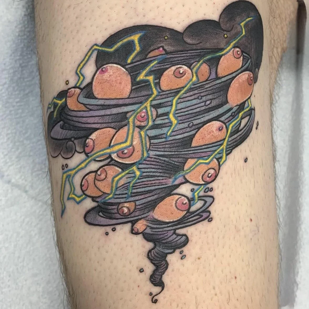 Torsos tributing their tremendous Titty Twister tattoos. Truly touching.

1: @thebracamonster
2: @inkbyshane
3: @monkeywrenchtattoo
4: @thegrindtattooshop
5: @sunnybunny.tattoo
6: Unknown Reddit user