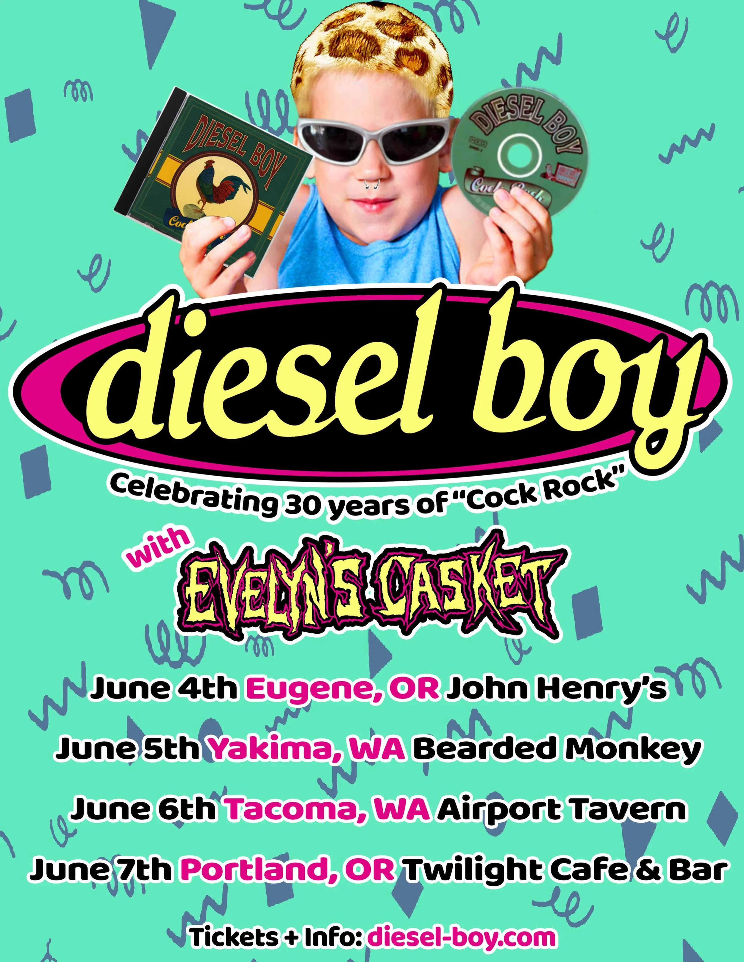 Our first shows of the year start next week! If you haven&rsquo;t got your tickets yet, what&rsquo;re you waiting for?? Grab &lsquo;em from the link in our bio or diesel-boy.com

June 4 &bull;&nbsp;Eugene, OR @johnhenryseugene
June 5 &bull;&nbsp;Yaki
