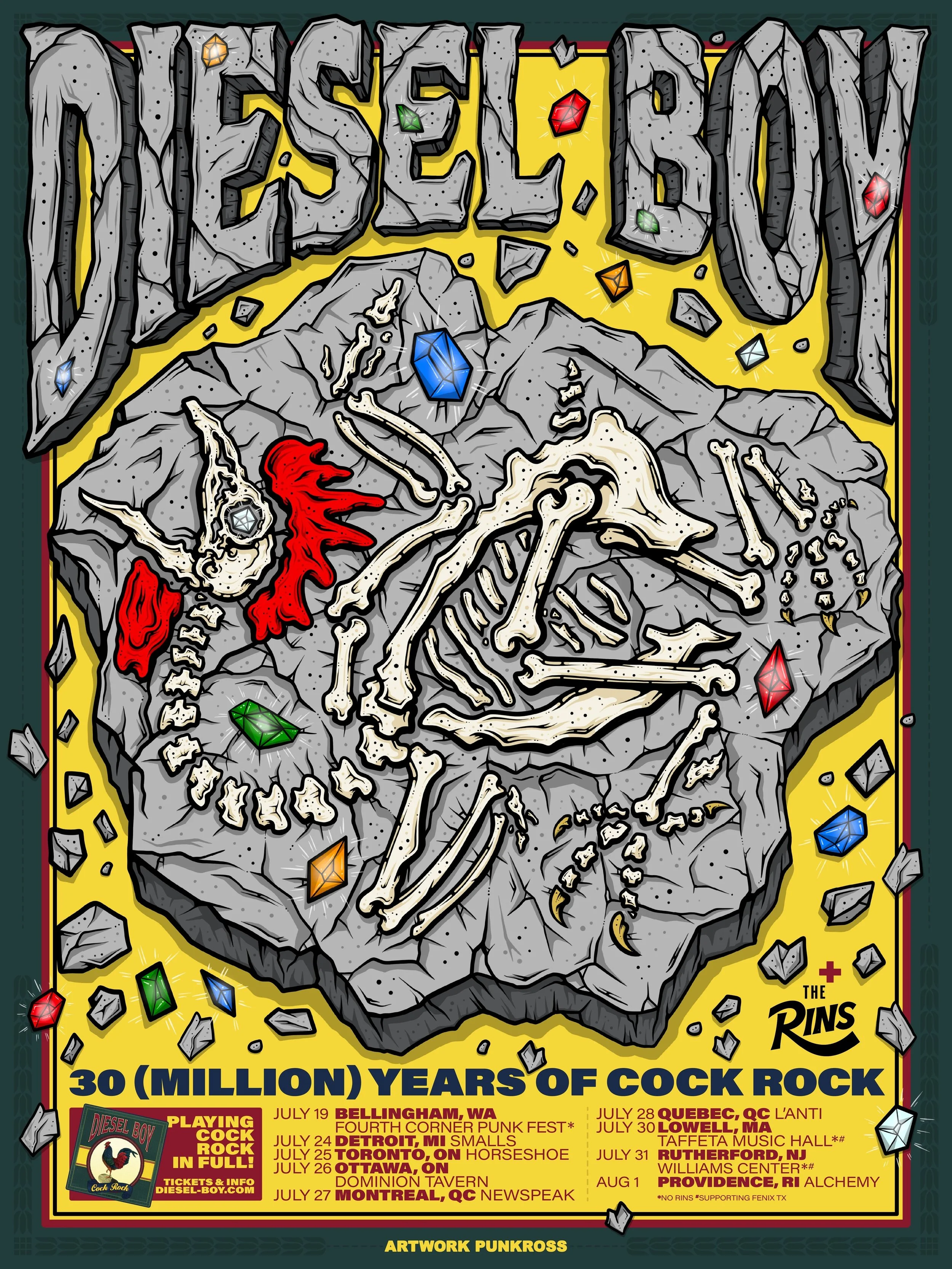 Tickets are on sale now for all of our upcoming July and August dates. These are a mix of headline, support, and festival shows. We&rsquo;ll be playing Cock Rock in full at all of them. @therinsstagram are supporting on the headline dates. Link to bu