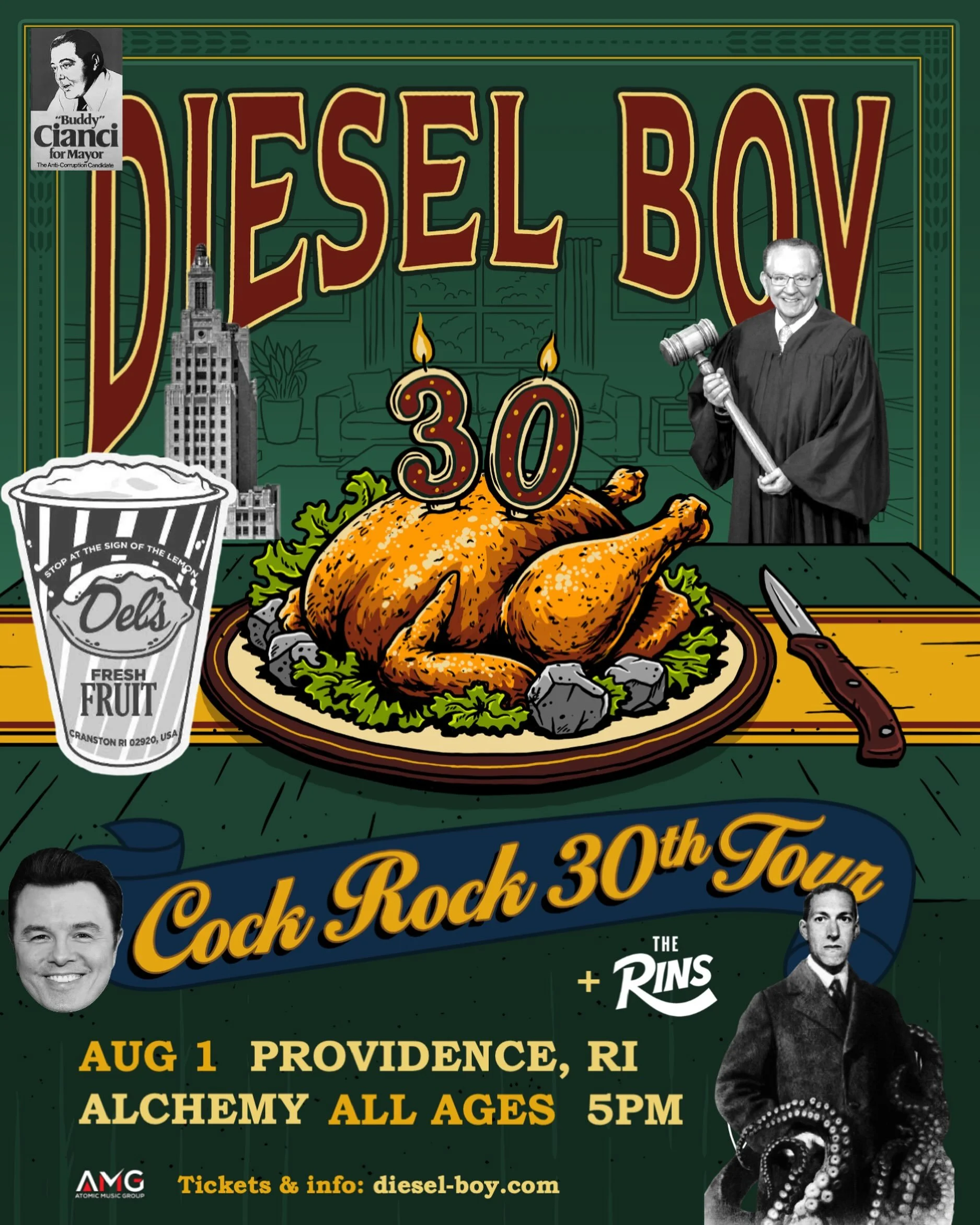 Man, we are wicked excited to get to Downcity to have a plate of stuffies washed down with a tall coffee milk (or maybe a Del&rsquo;s frozen lemonade). We&rsquo;re playing an early show (woot!) at Alchemy on Saturday, August 1 alongside The Rins, Fol