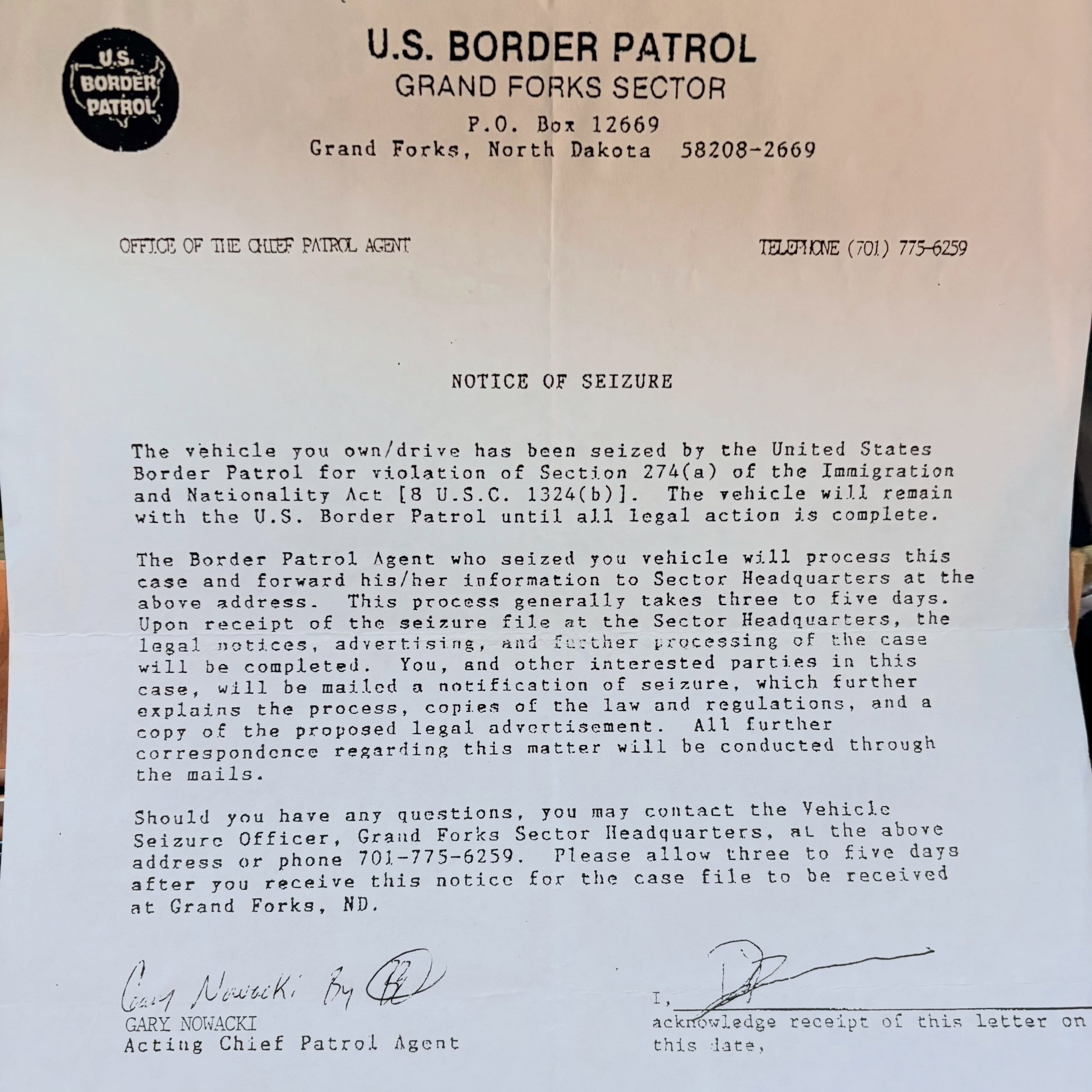 We were involved with the US Border Patrol before it was cool.