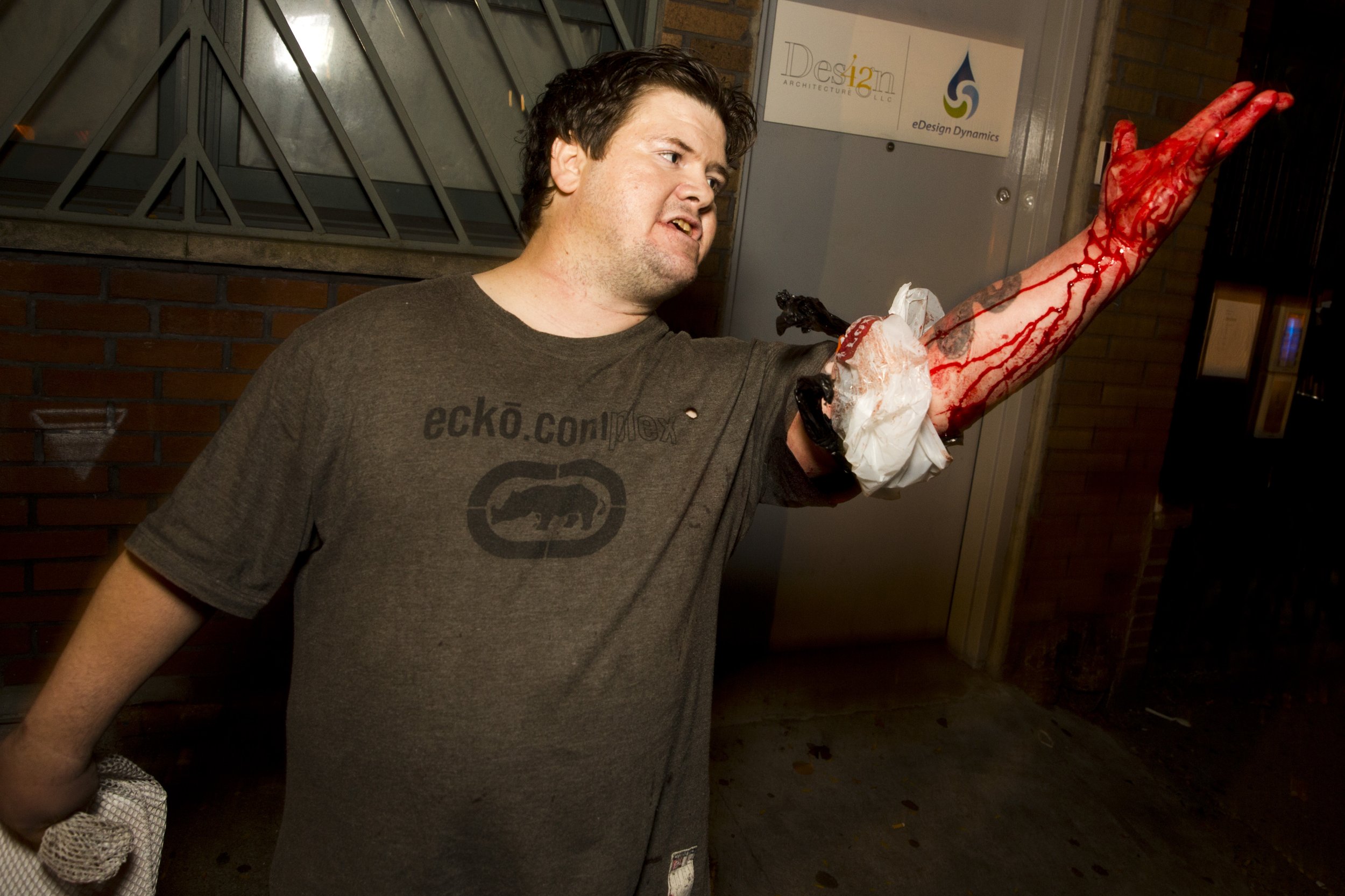 Guy Streets With Cut Arm Bleeding Blood 1.jpg