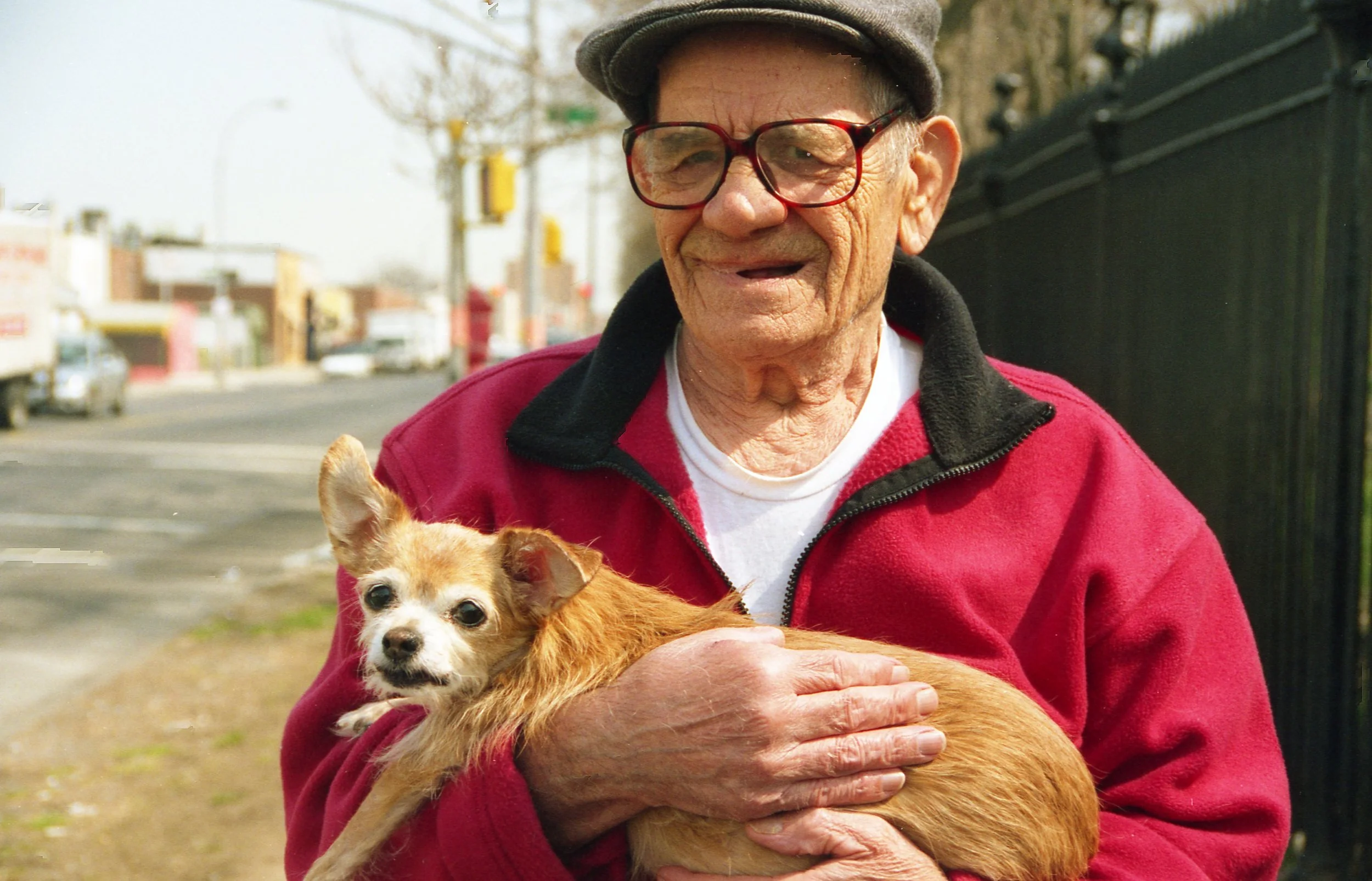 Scrill Grills 2004 4; Classic Guy With Dog Chihuahua Streets Photo by Vito Fun.jpg