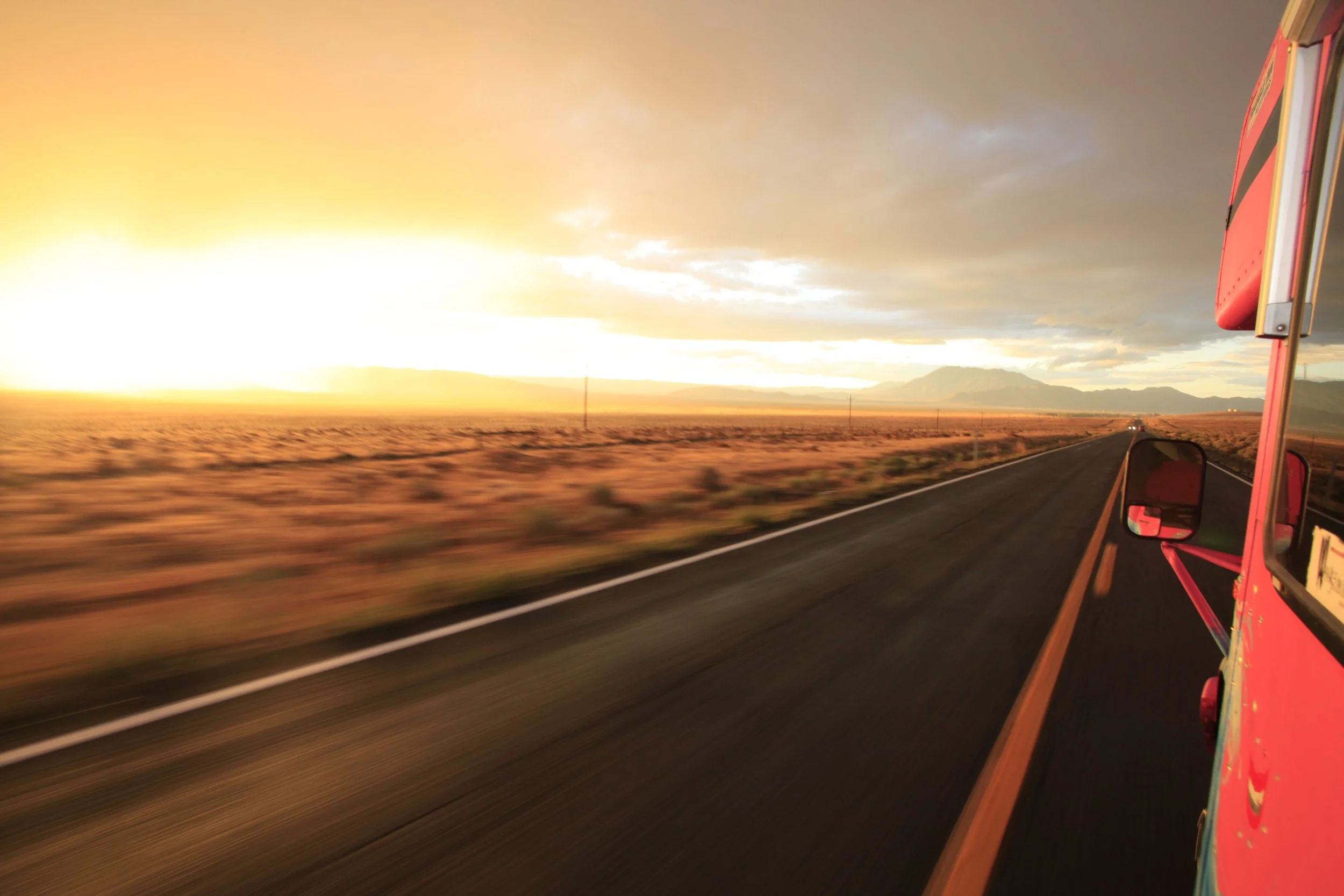 Burning Man 2010 - Road To Burning Man 54; Sunset.JPG