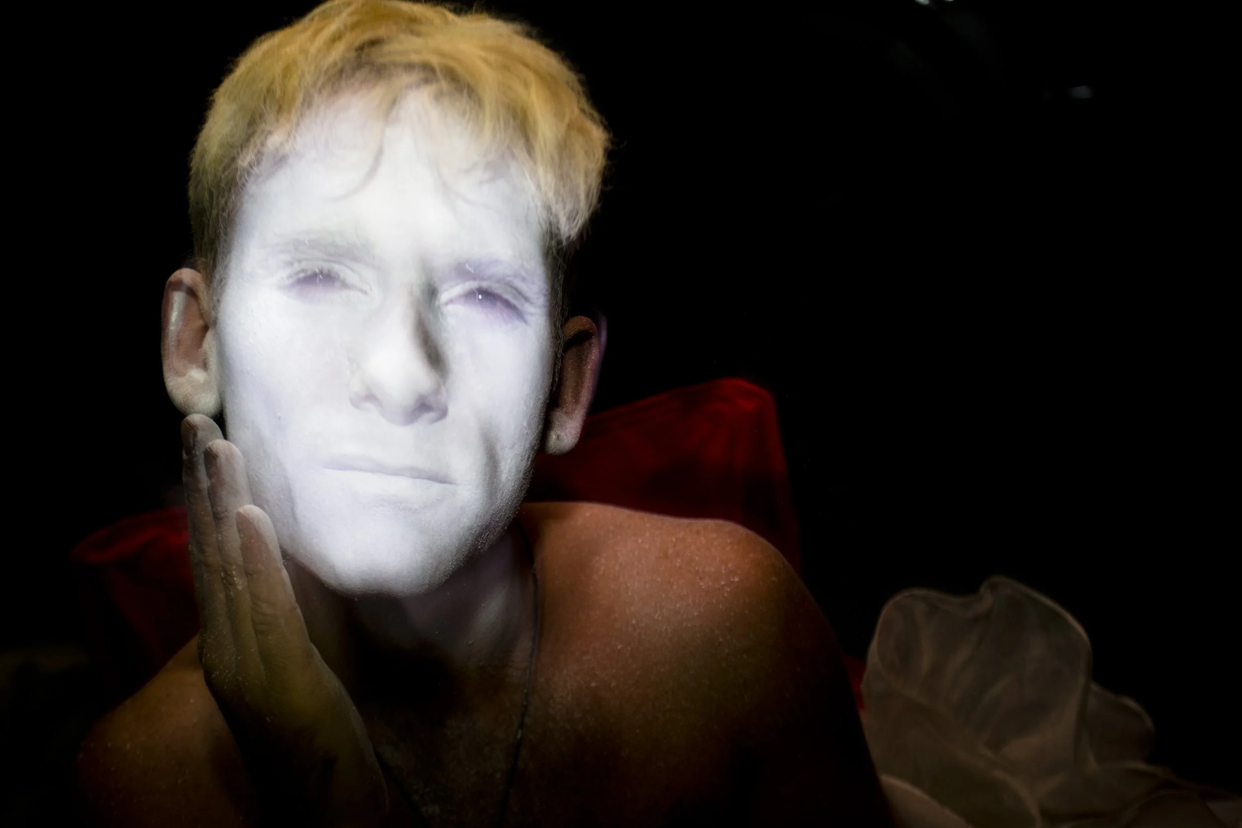 Burning Man 2013 92; Stephan Makeup Scary.JPG