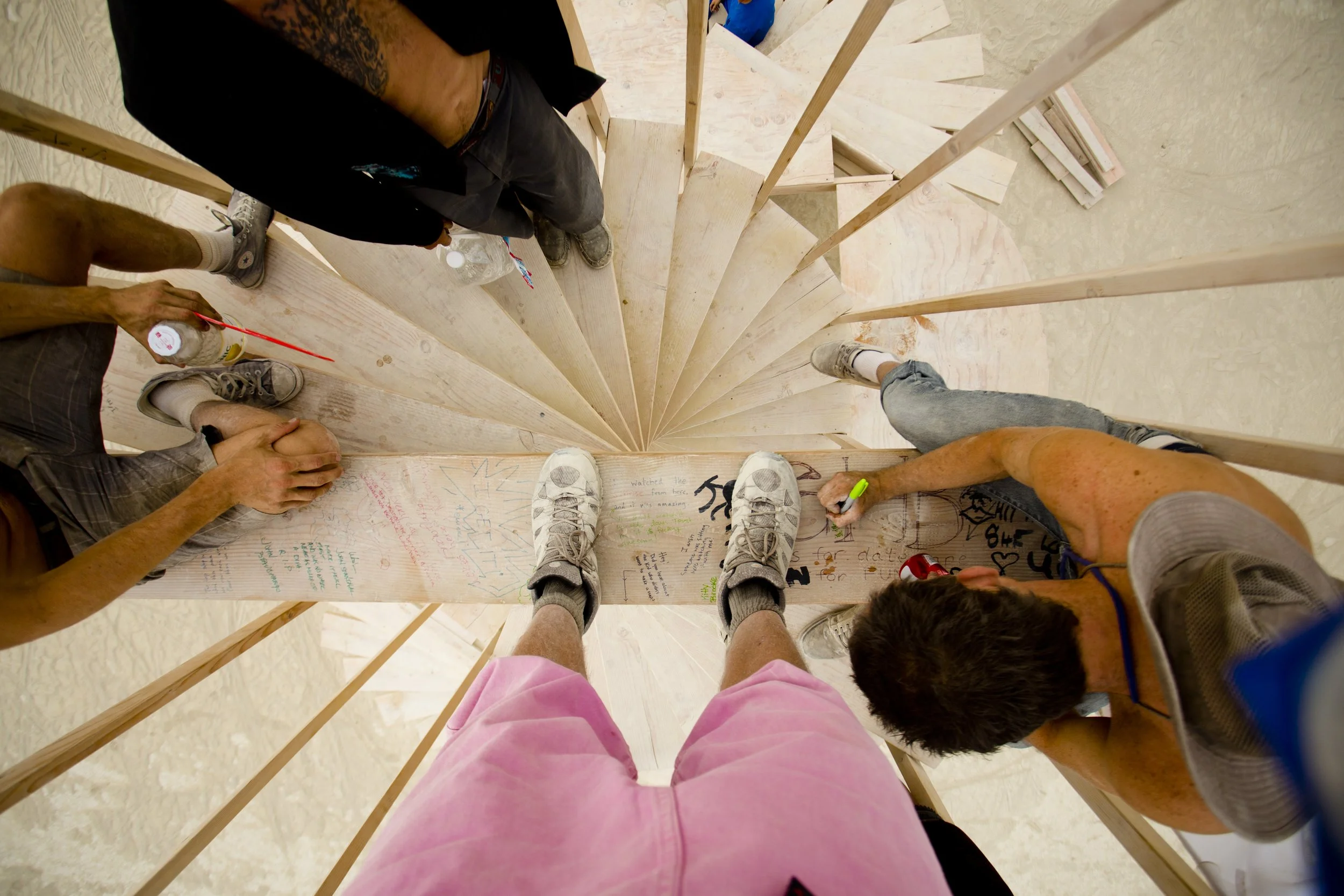 Burning Man 2013 324; Staircase To Nowhere Top POV.JPG