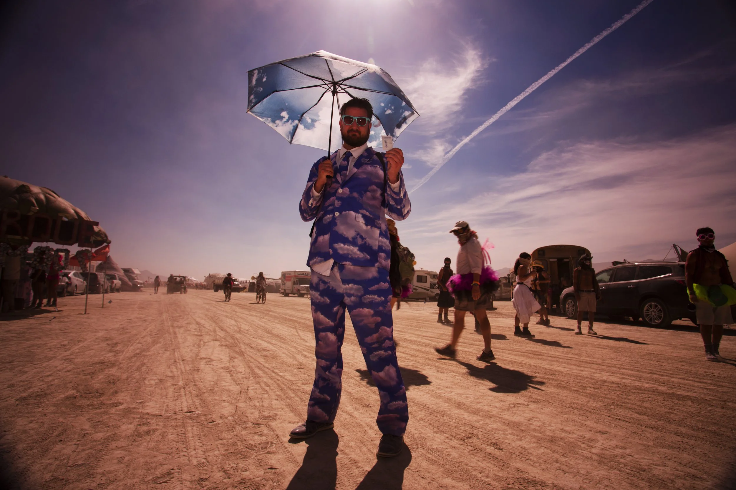 Burning Man 2015 51; Cloud Suit Cloud Umbrella Guy.jpg