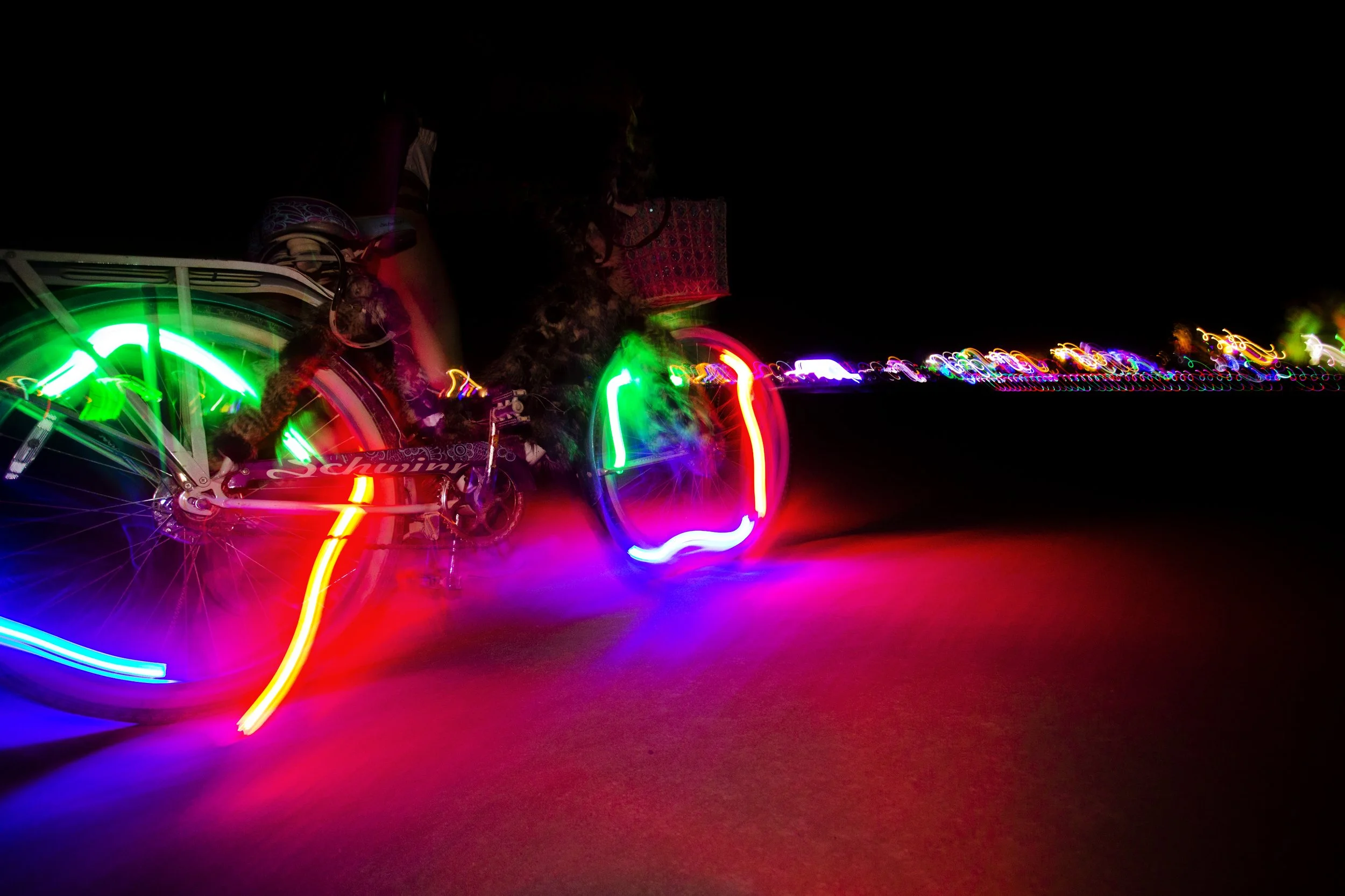 Burning Man 2015 181; Bicycle Wheels With Lights At Night.jpg