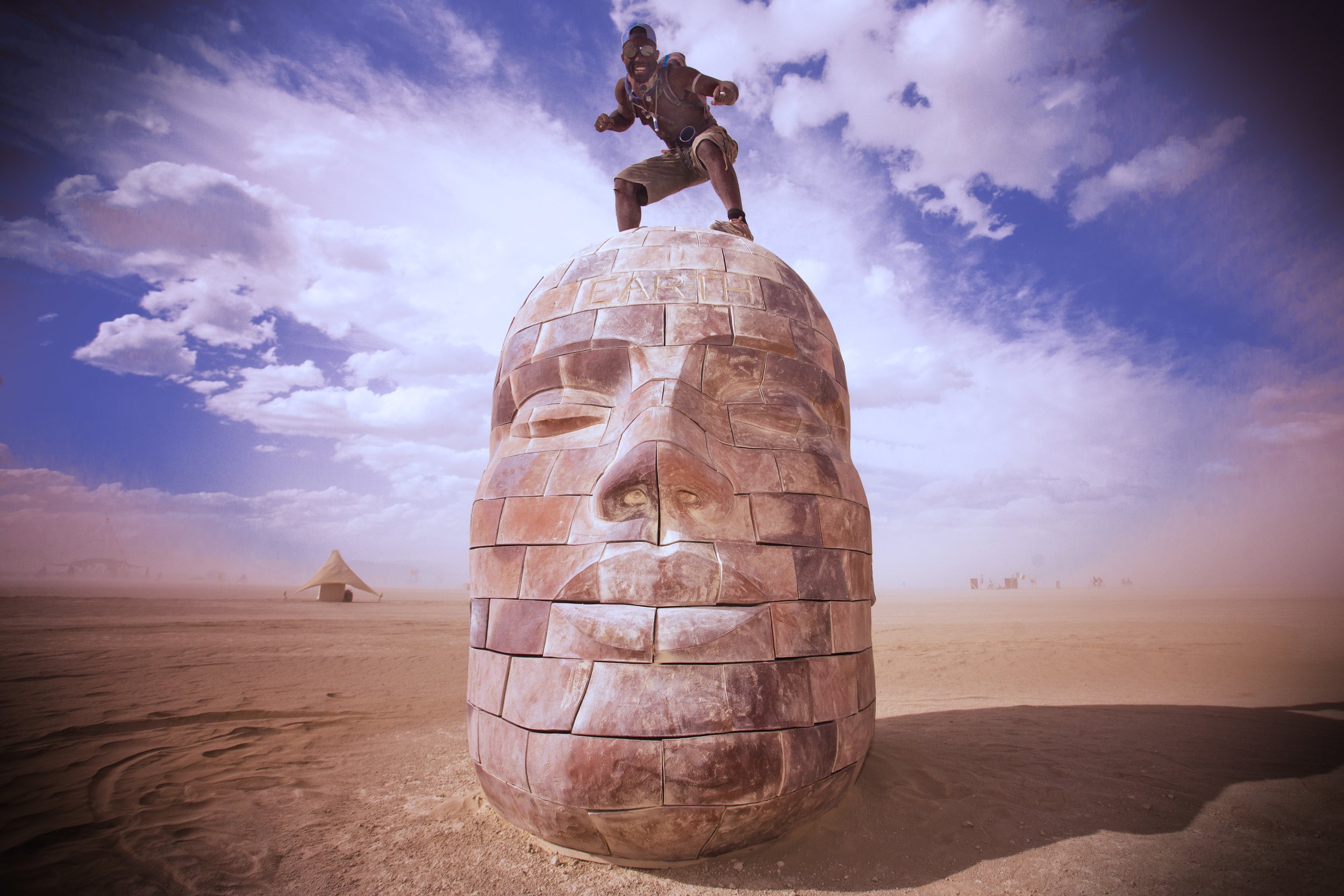 Burning Man 2015 219; Jamal Brickhead Earth Photo by Vito Fun.jpg