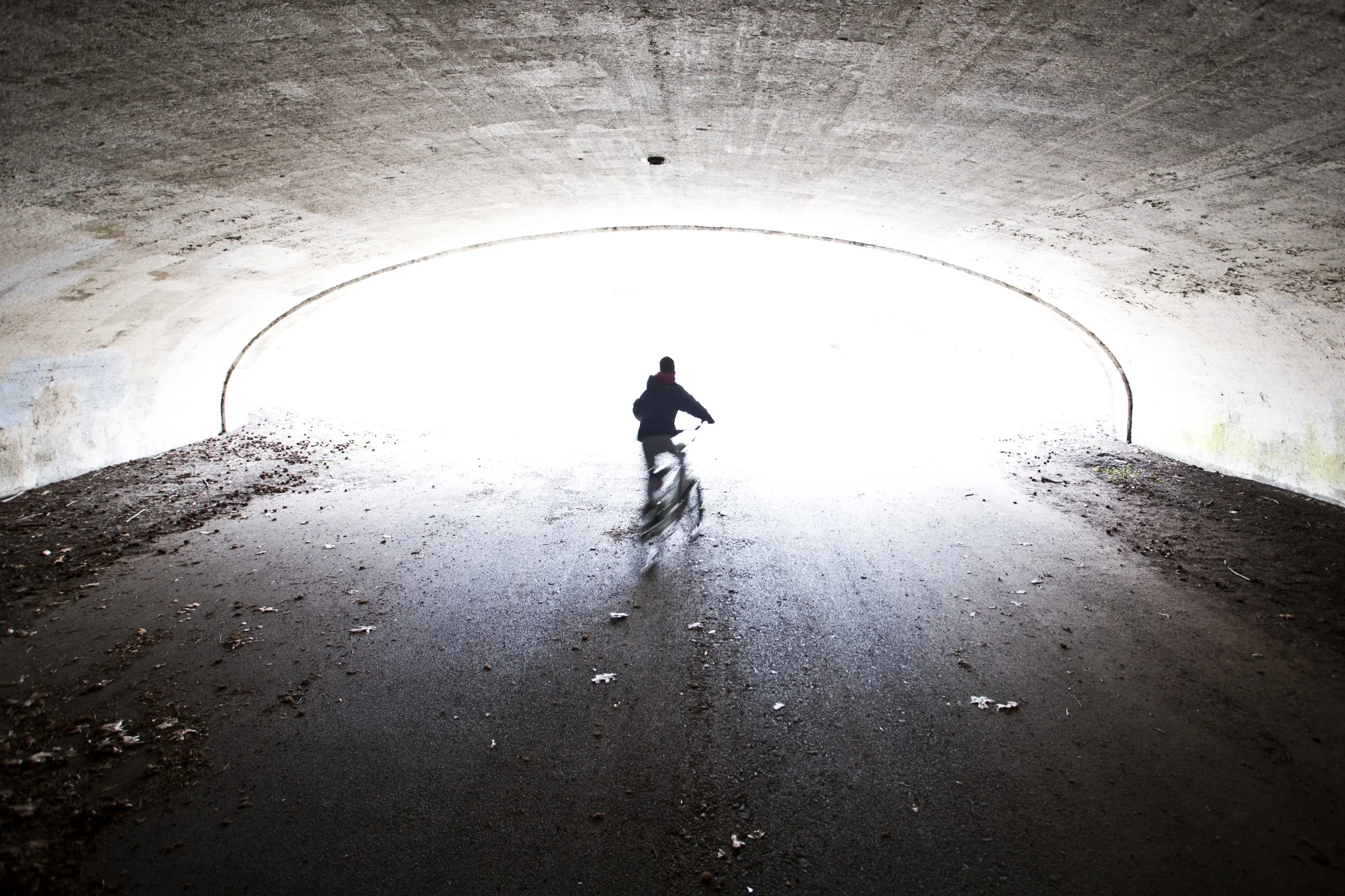 Bronx; Kids Biking In Tunnel Silhoutte 4 Photo by Vito Fun.jpg