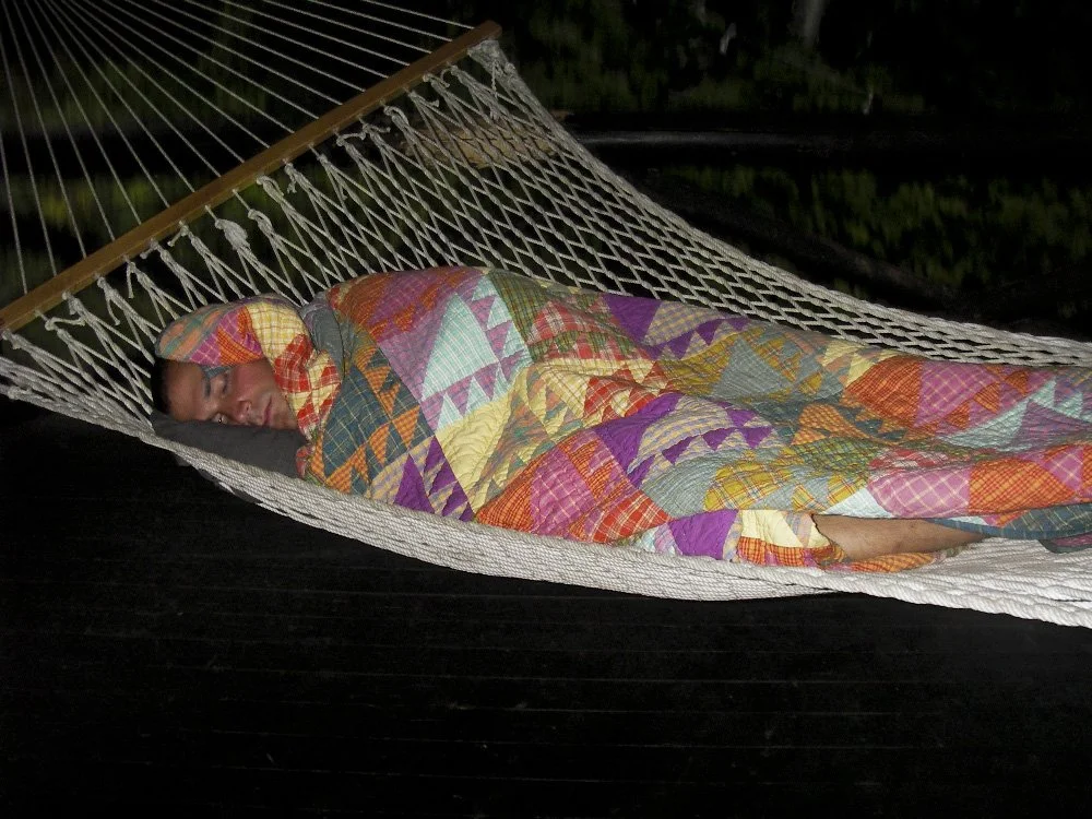 Adirondacks 2005; Vito Sleeping Hammock.JPG