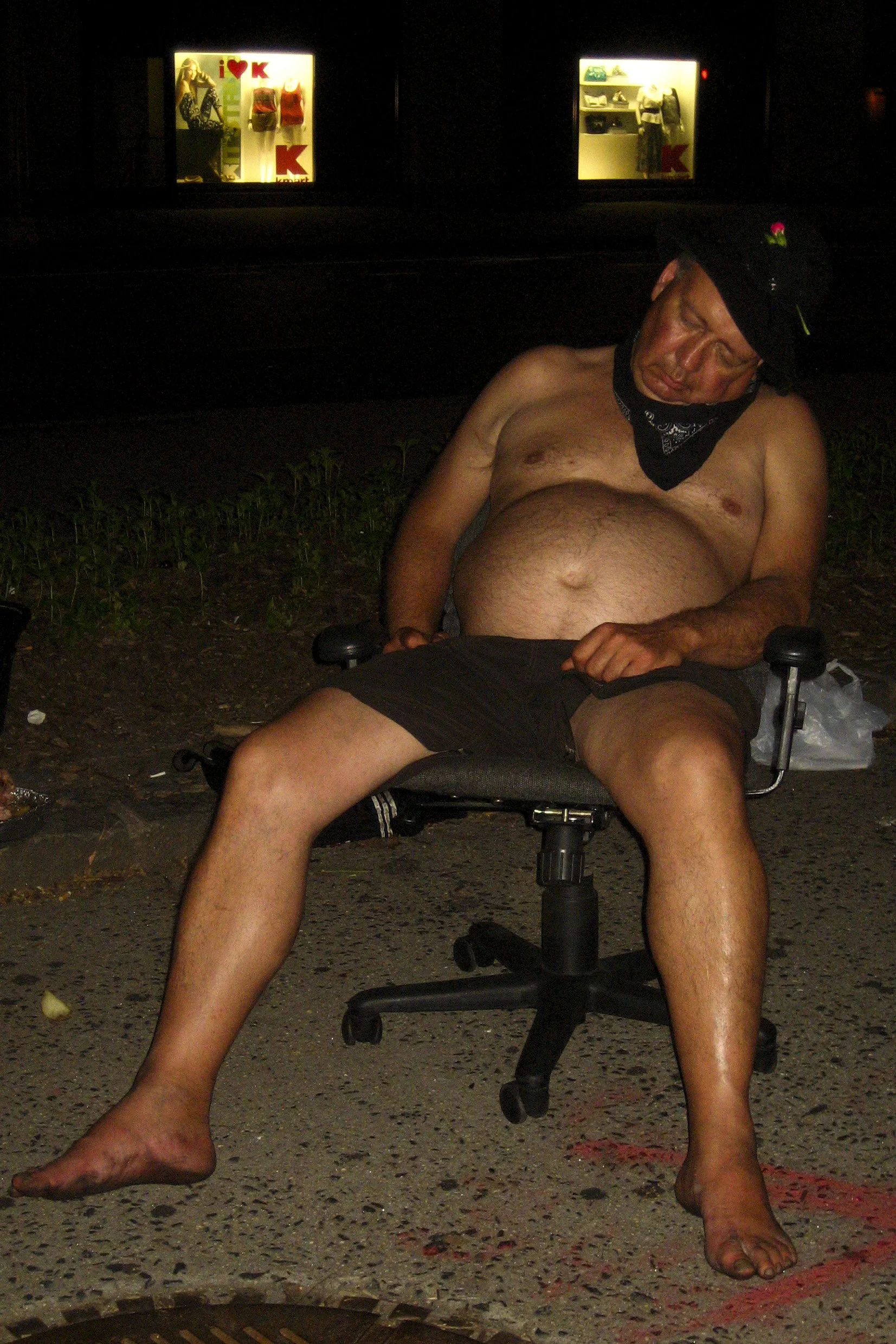 Bum In Chair Sleeping Scrill Grills Streets.JPG