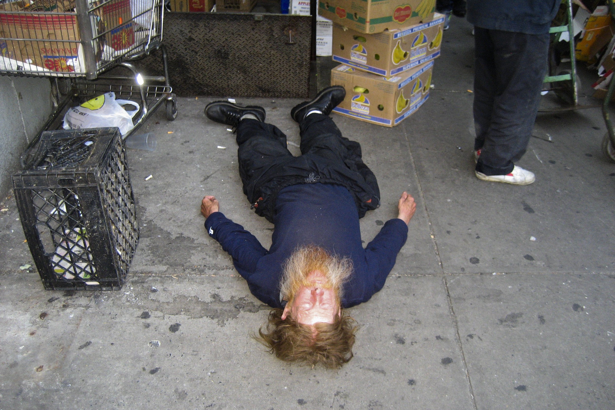 Bum Sleeping On Street Scrill Grills Streets.JPG