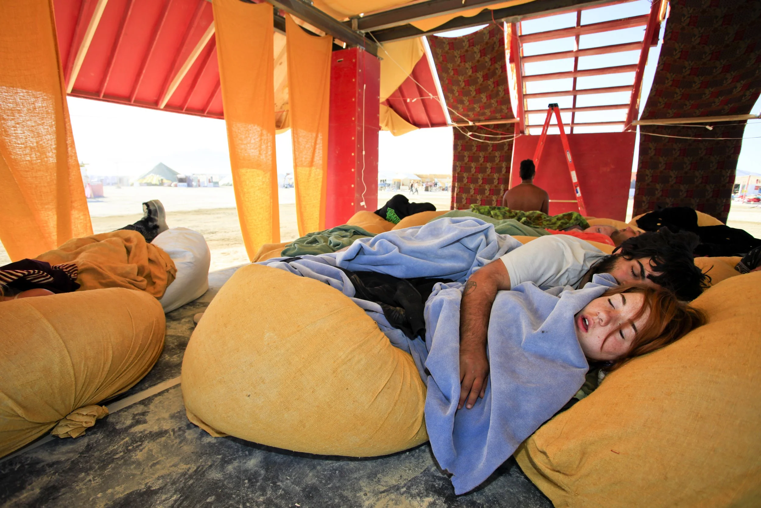 Burning Man 2010 497; People Sleeping.JPG